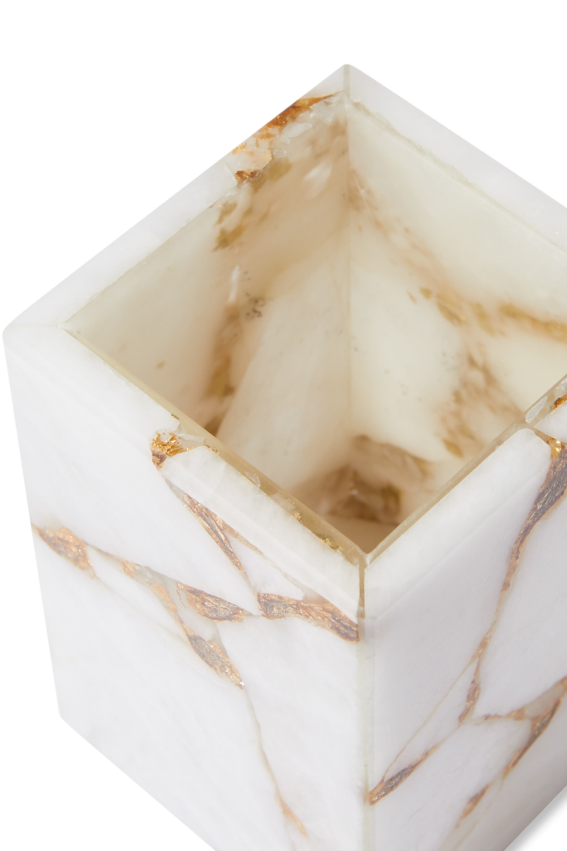 Taj Milk Quartz Brush Holder