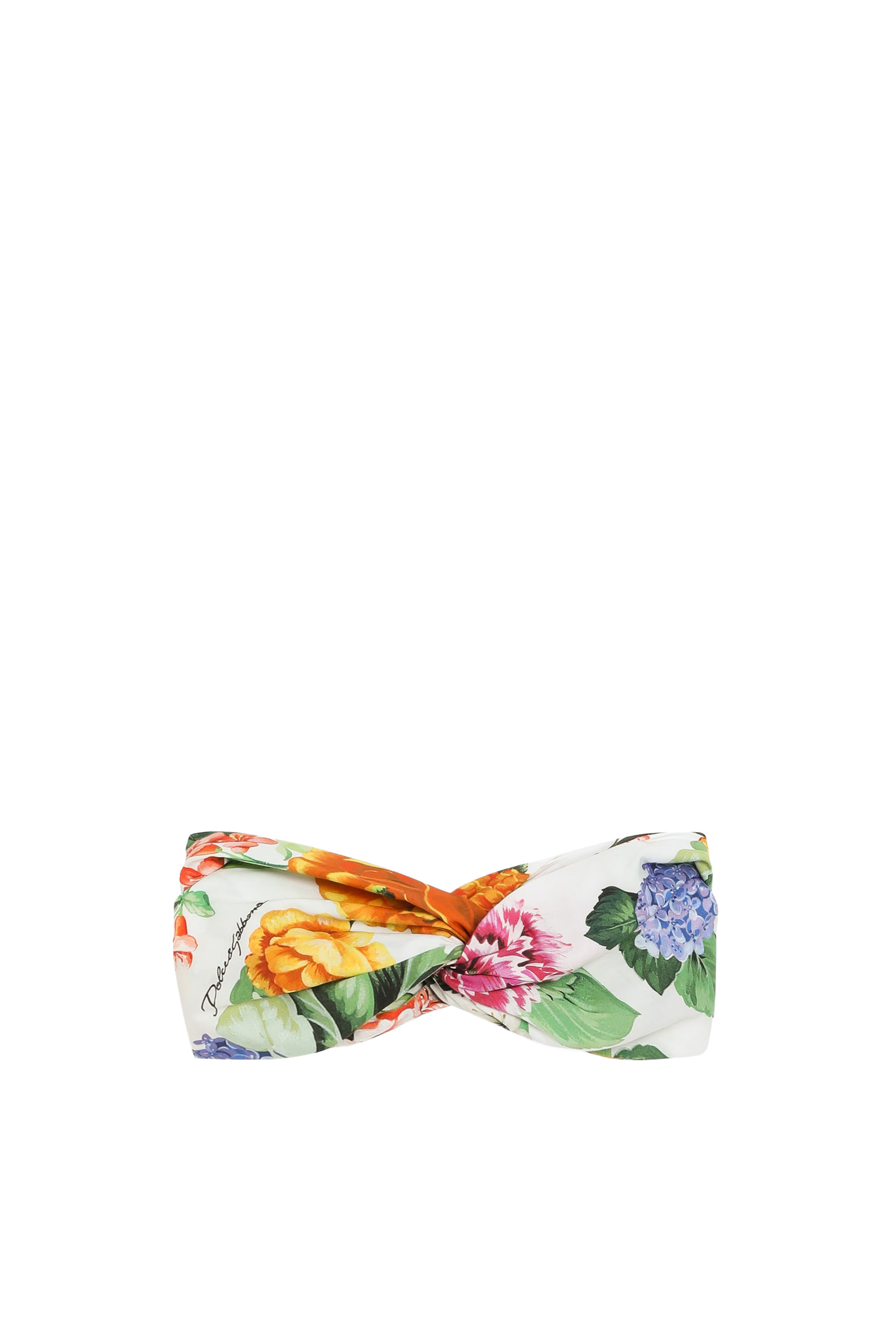 Kids Poplin Headband With Floral Print