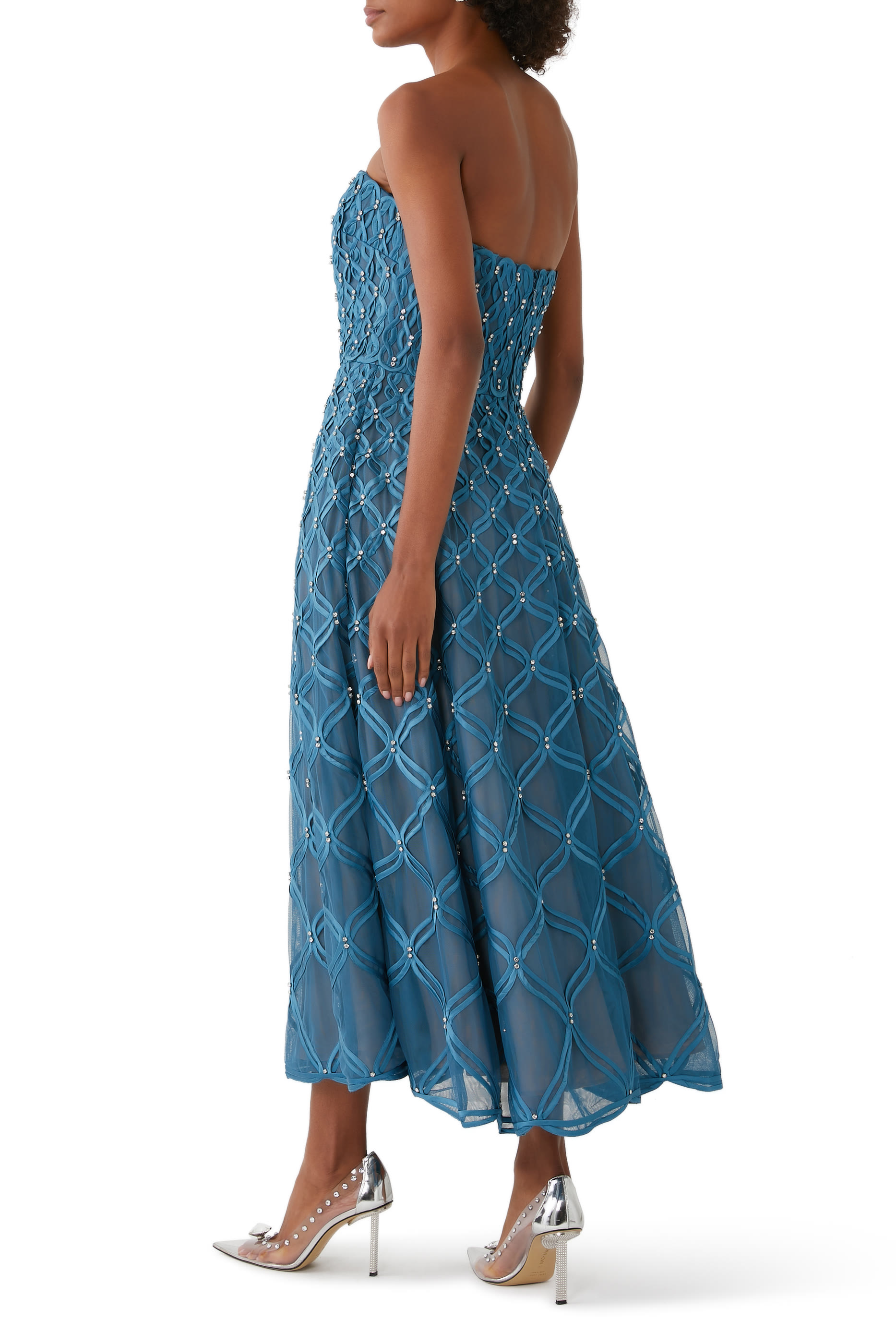 Xolani Strapless Midi Dress