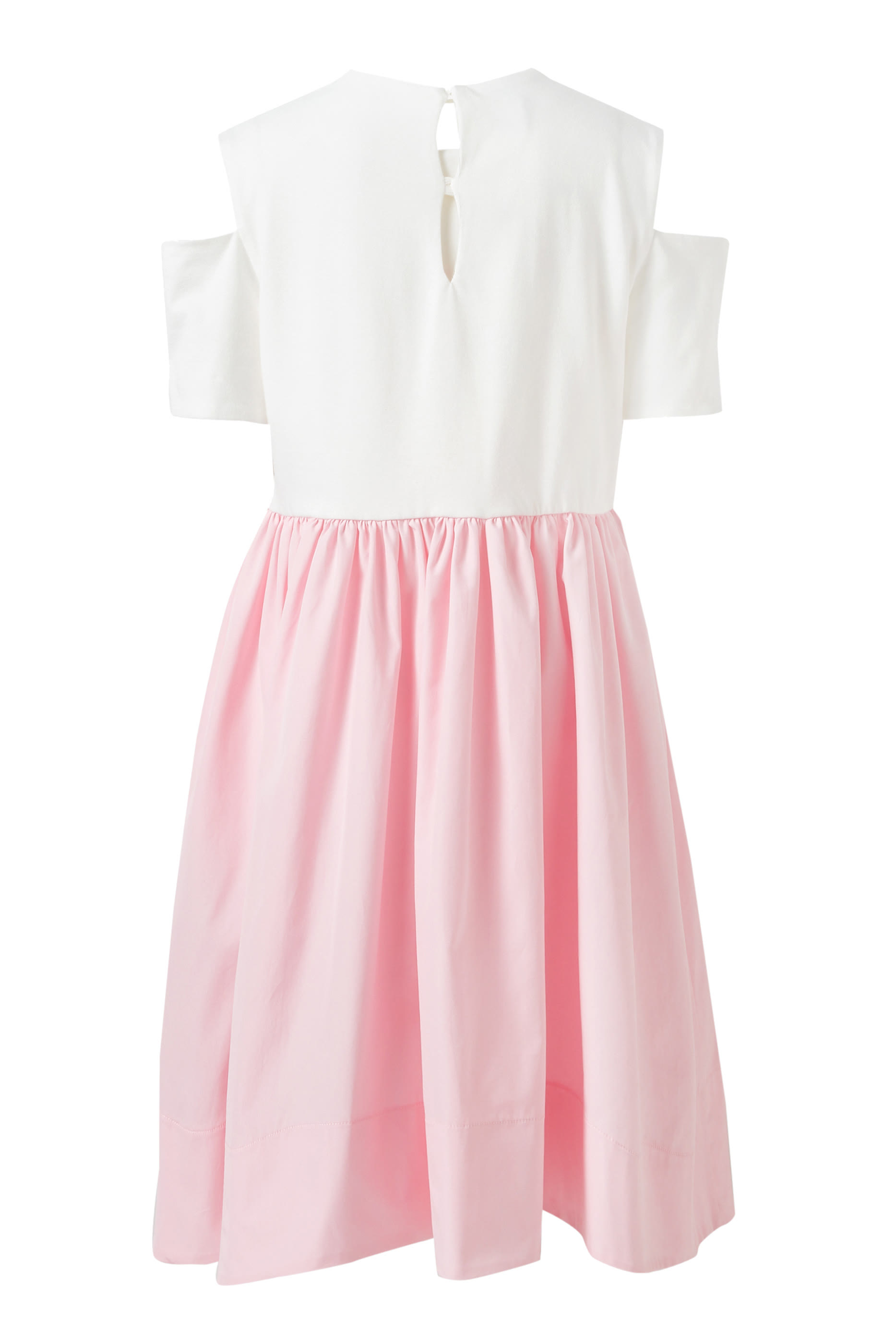 Kids Cold Shoulder Logo Dress