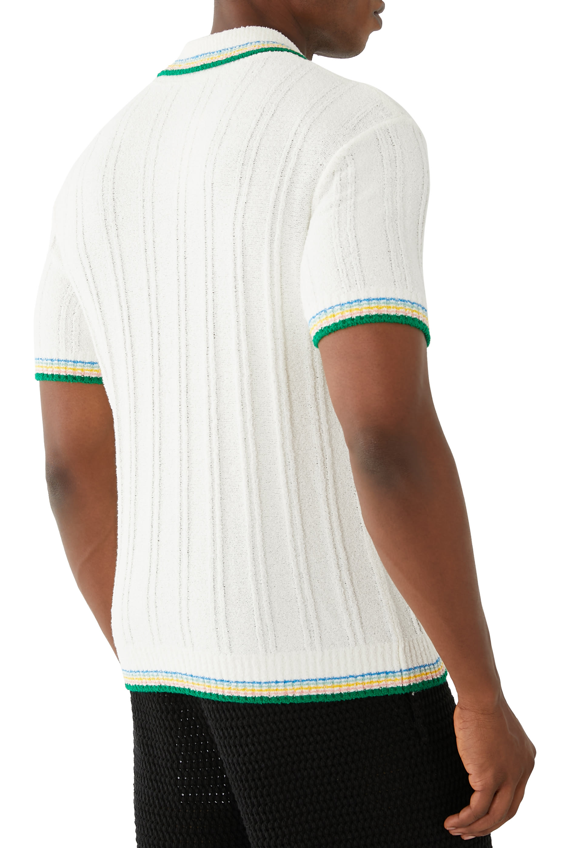 Rib Boucle Polo Shirt