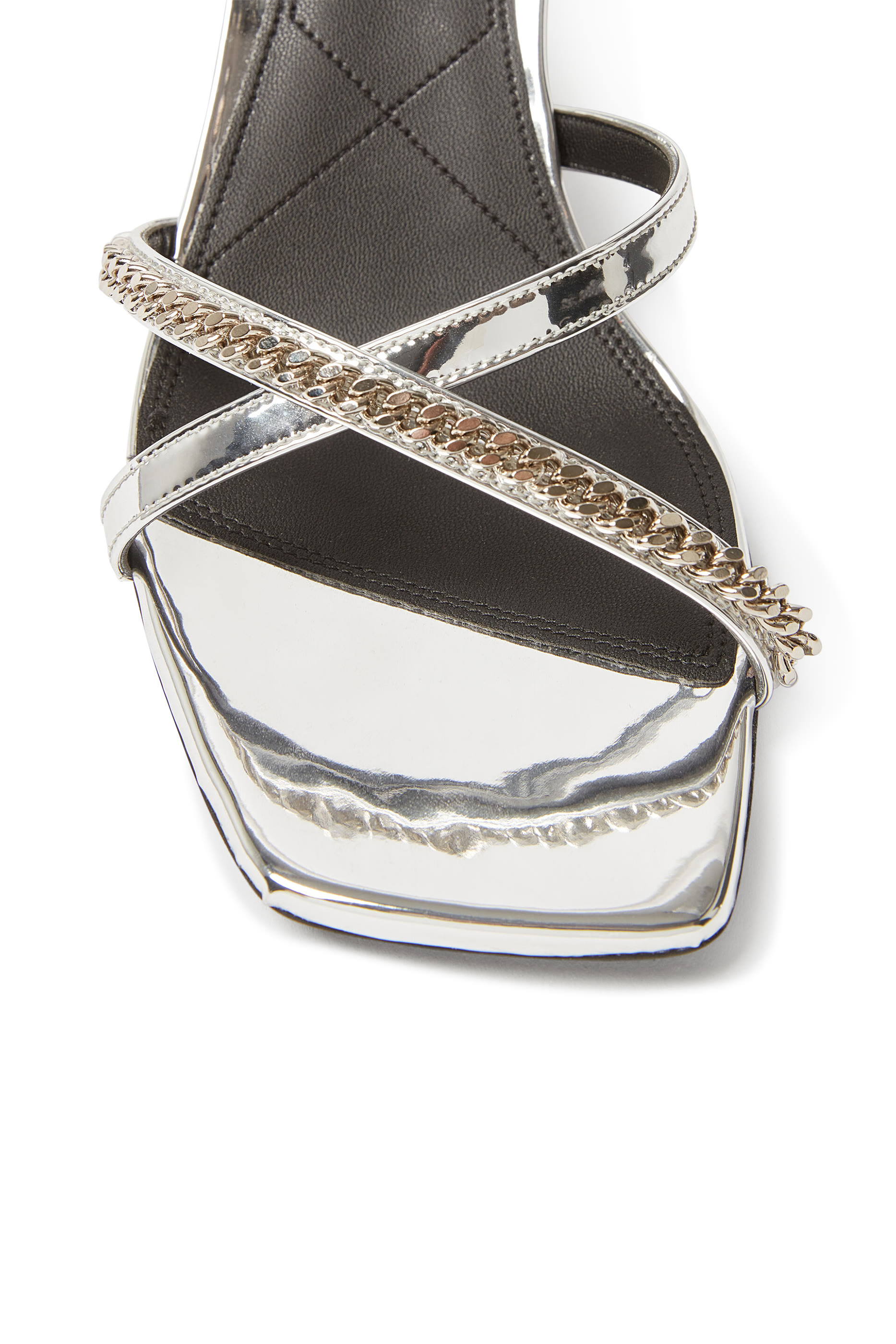  Elsa 65 Metallic Leather Sandals 