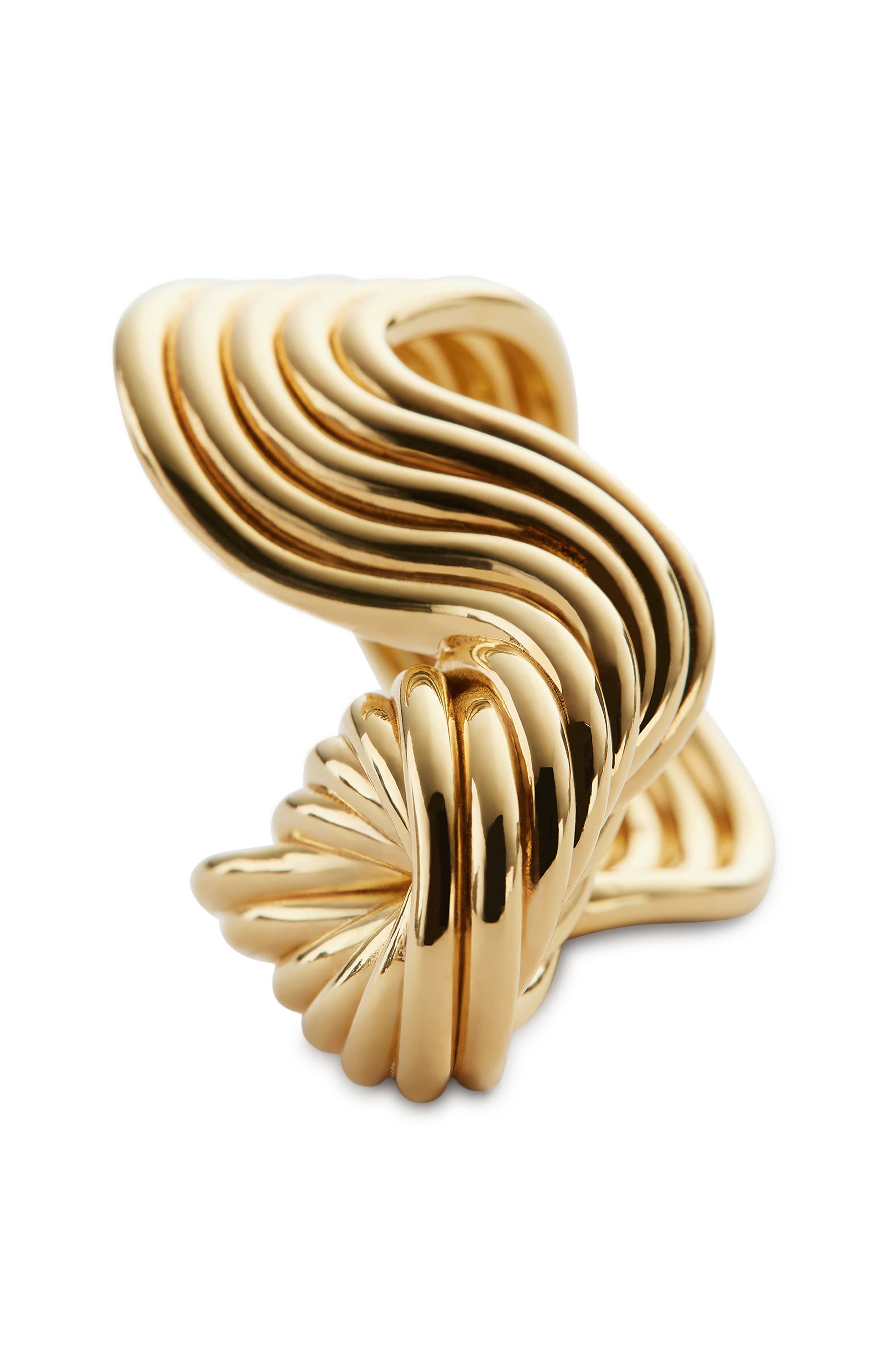  Slice Ring, 18K Gold-Finish Sterling Silver