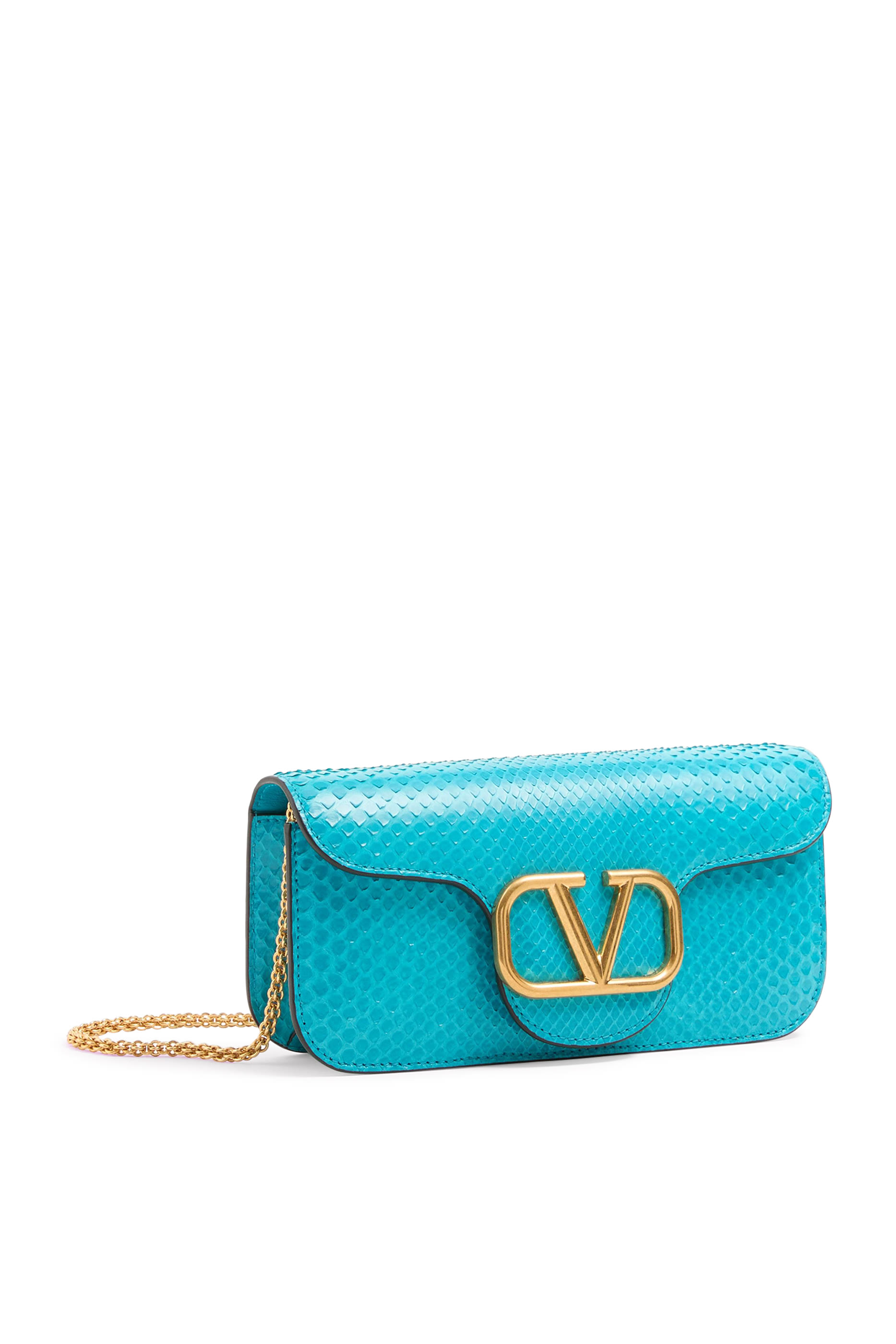 Locò Python Leather Clutch