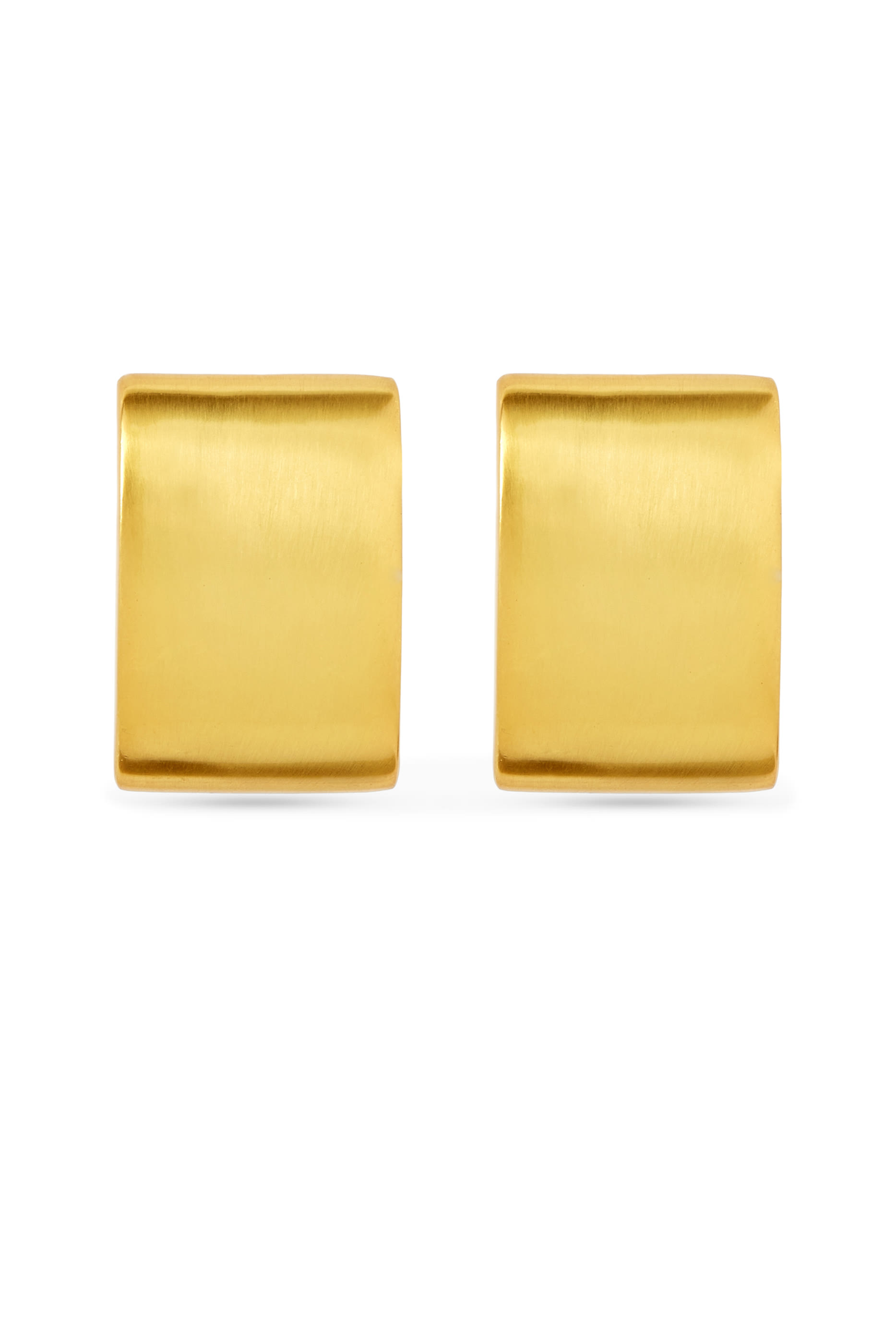 Sculpted Square Clip-On Earrings