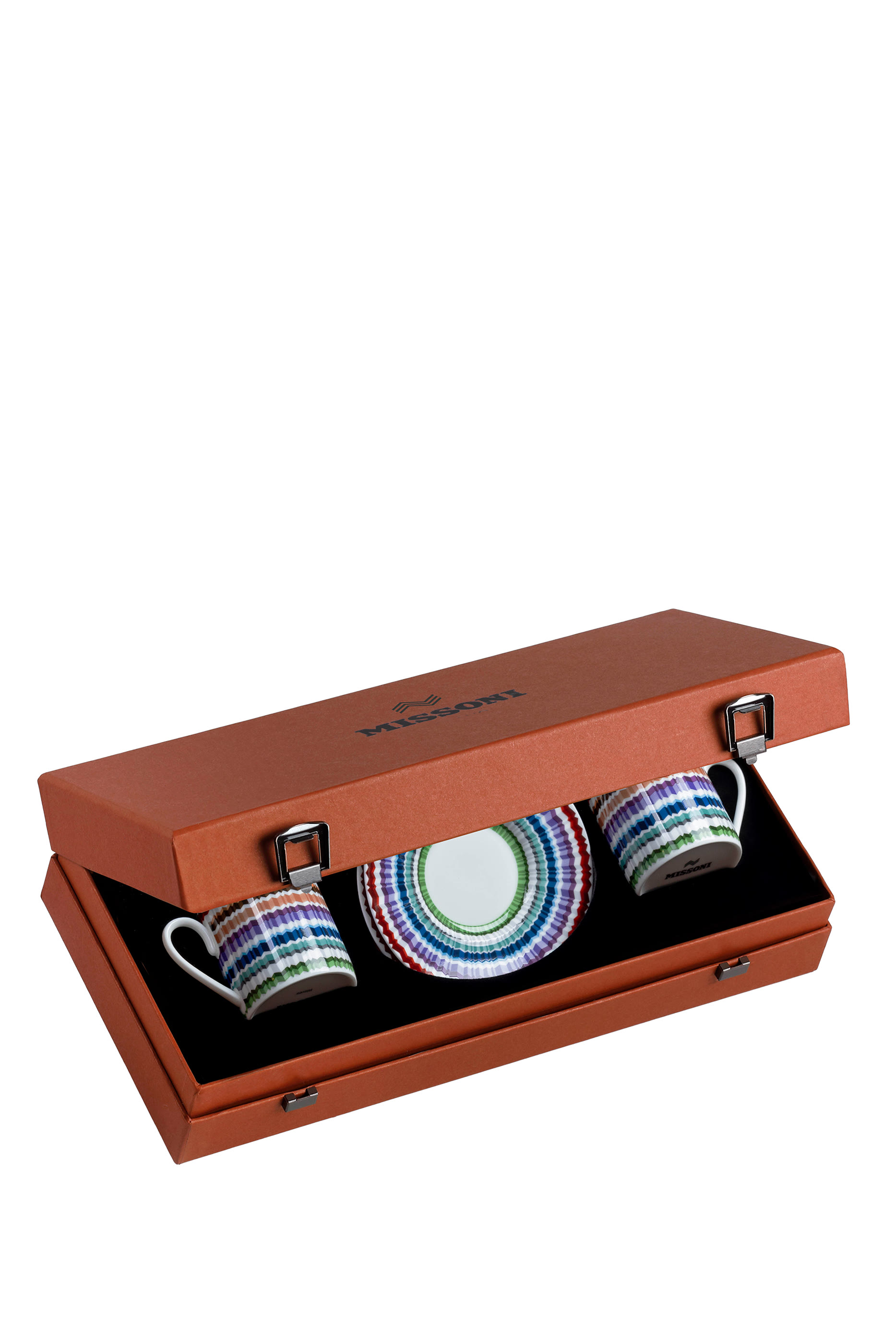 Waves Luxury Box Coffee Cup & Saucer  - Set of 2