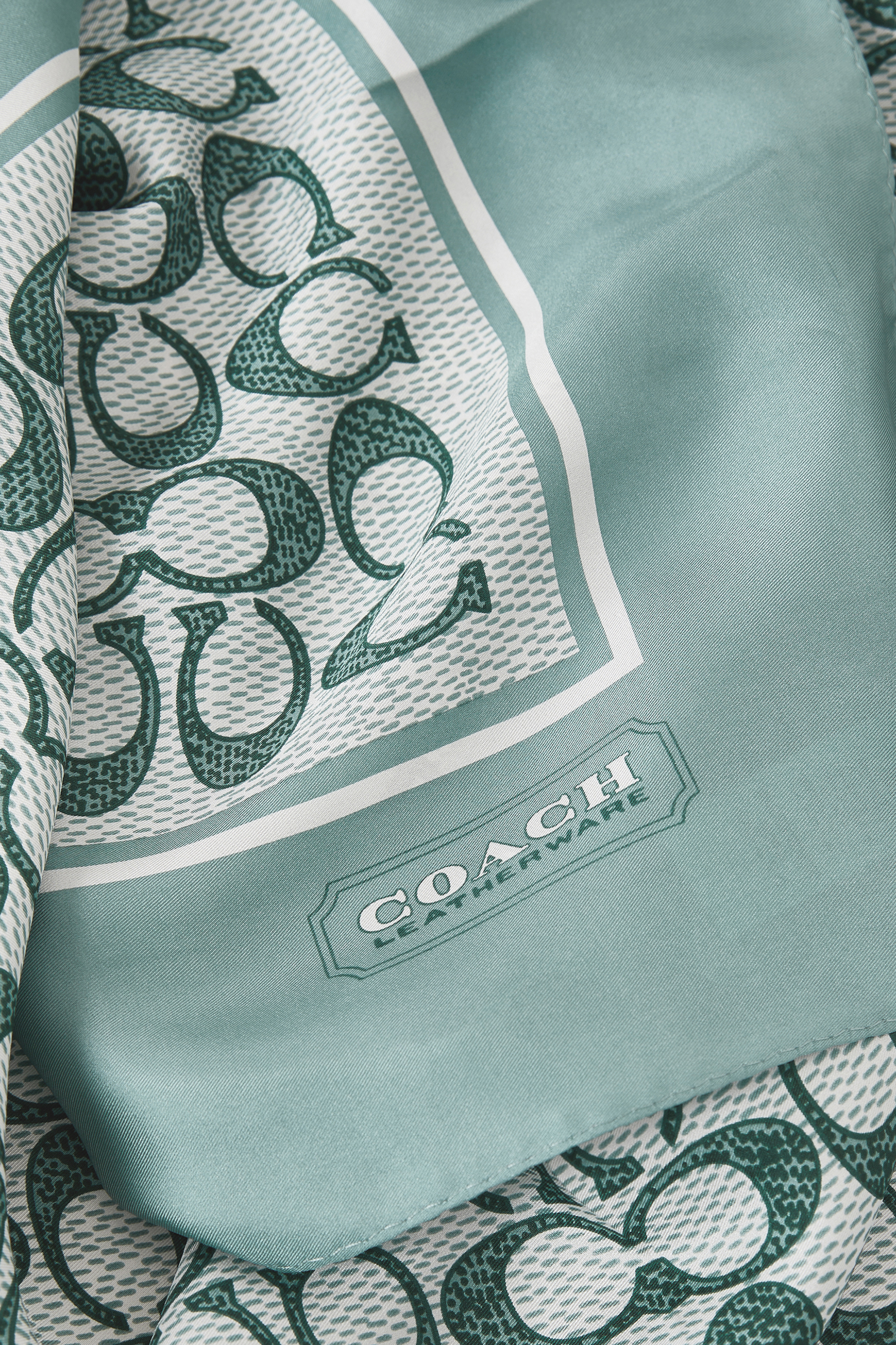 Vintage Signature Print Silk Square Scarf