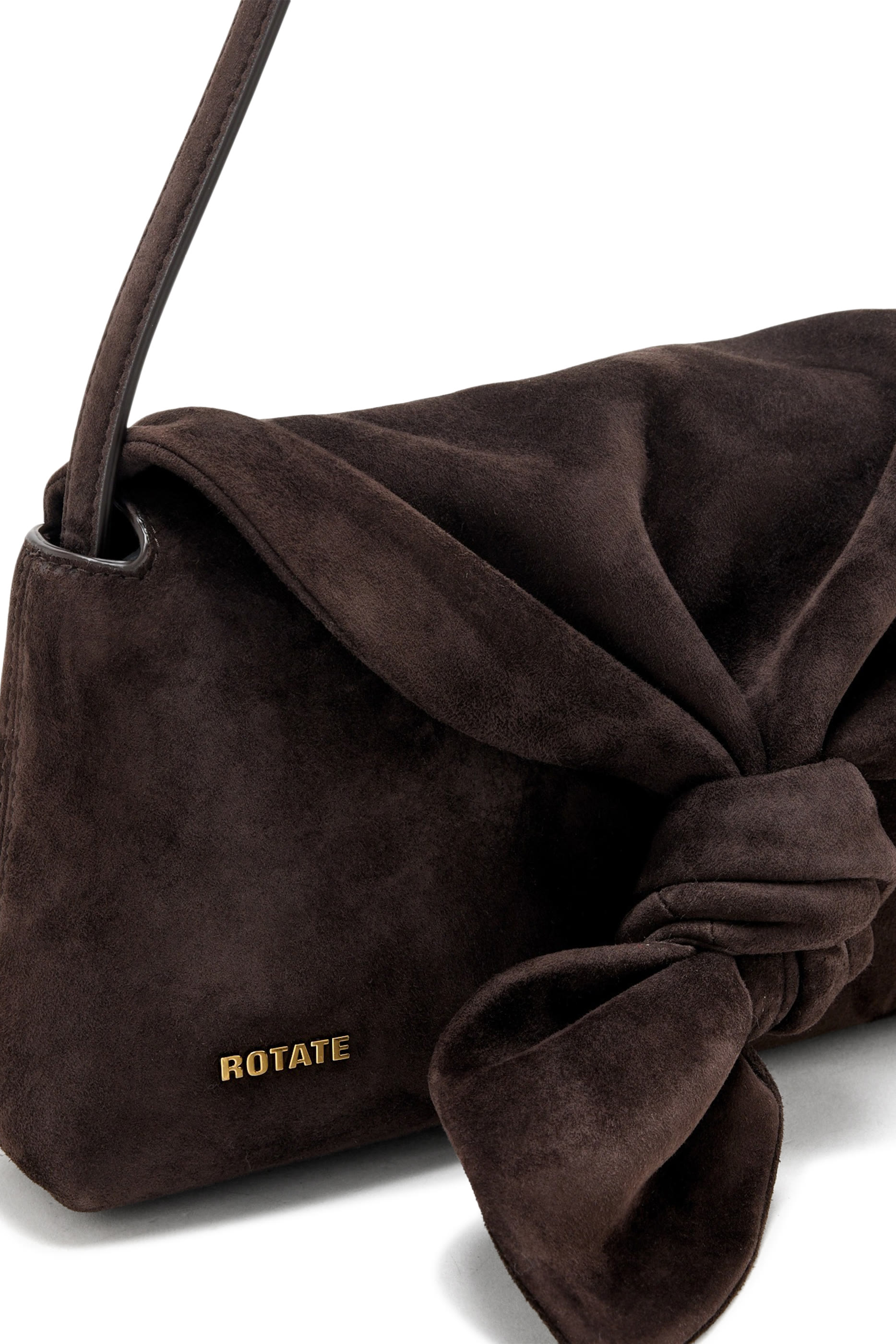 Suede Knot Scarf Bag