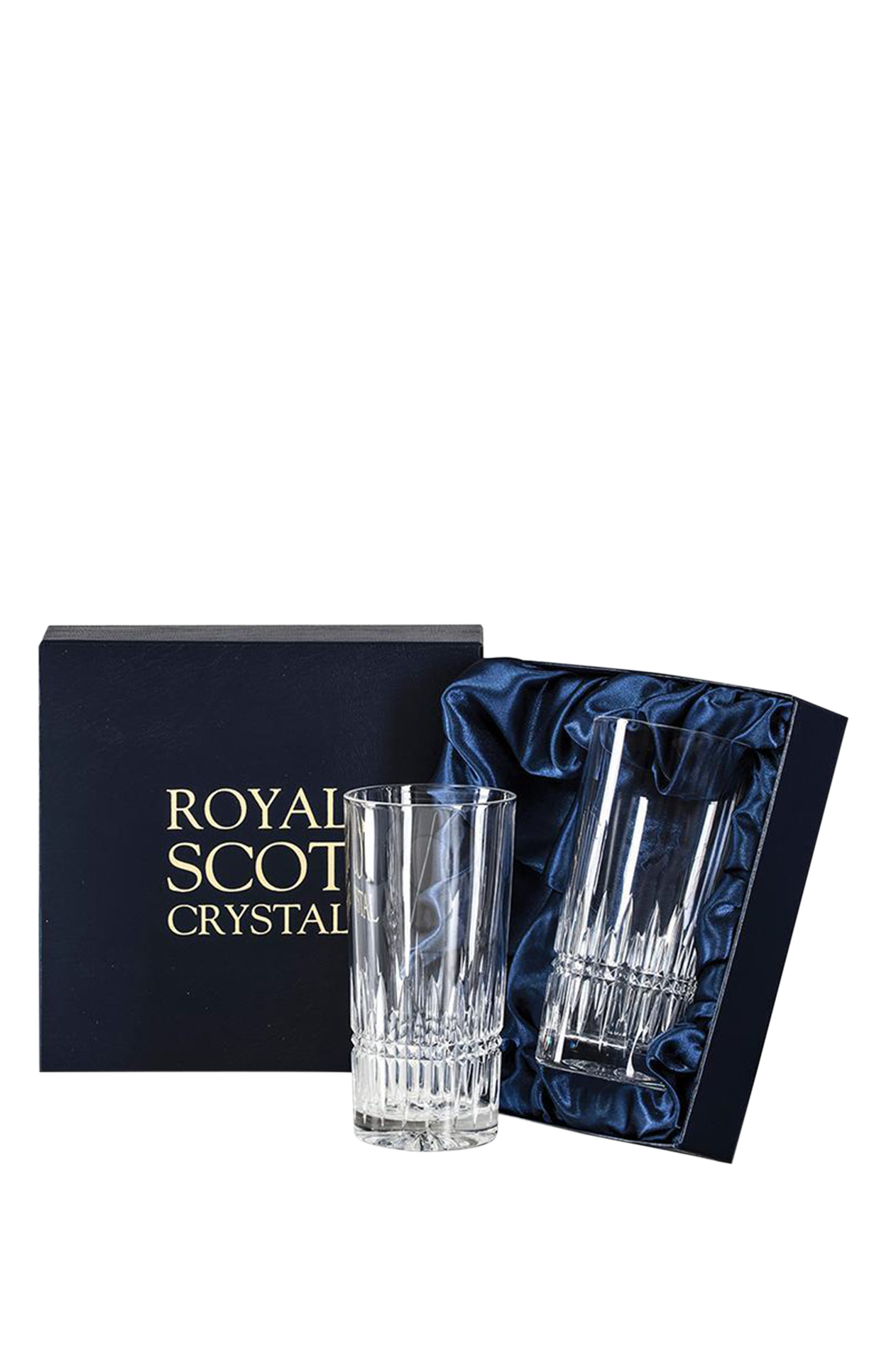 Iona Tall Crystal Tumblers, Set of 2