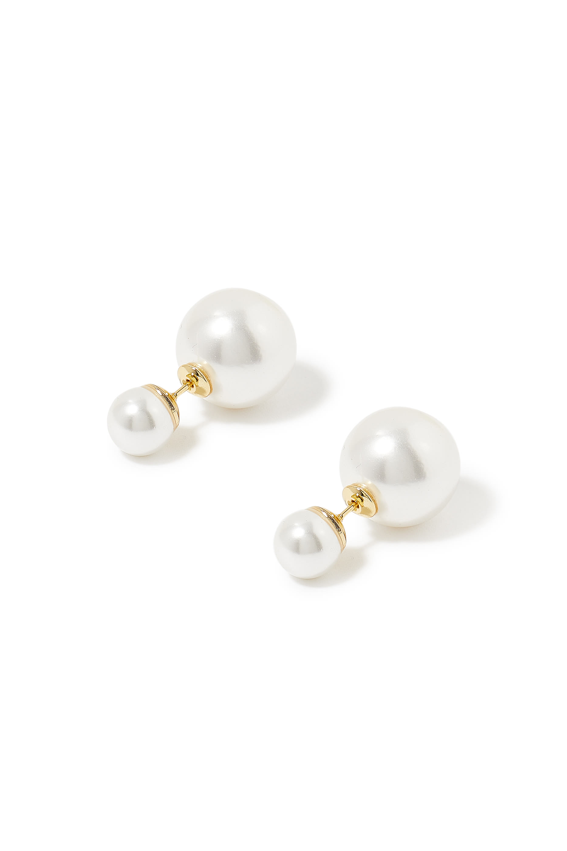Double Ball Pearl Earrings