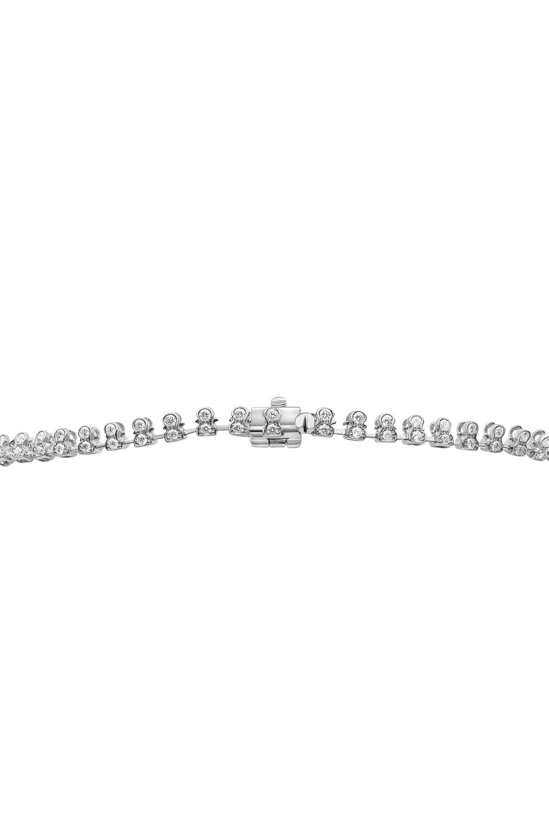 Zyyp Zip Necklace, 18K White Gold with South Sea Pearl & Diamonds