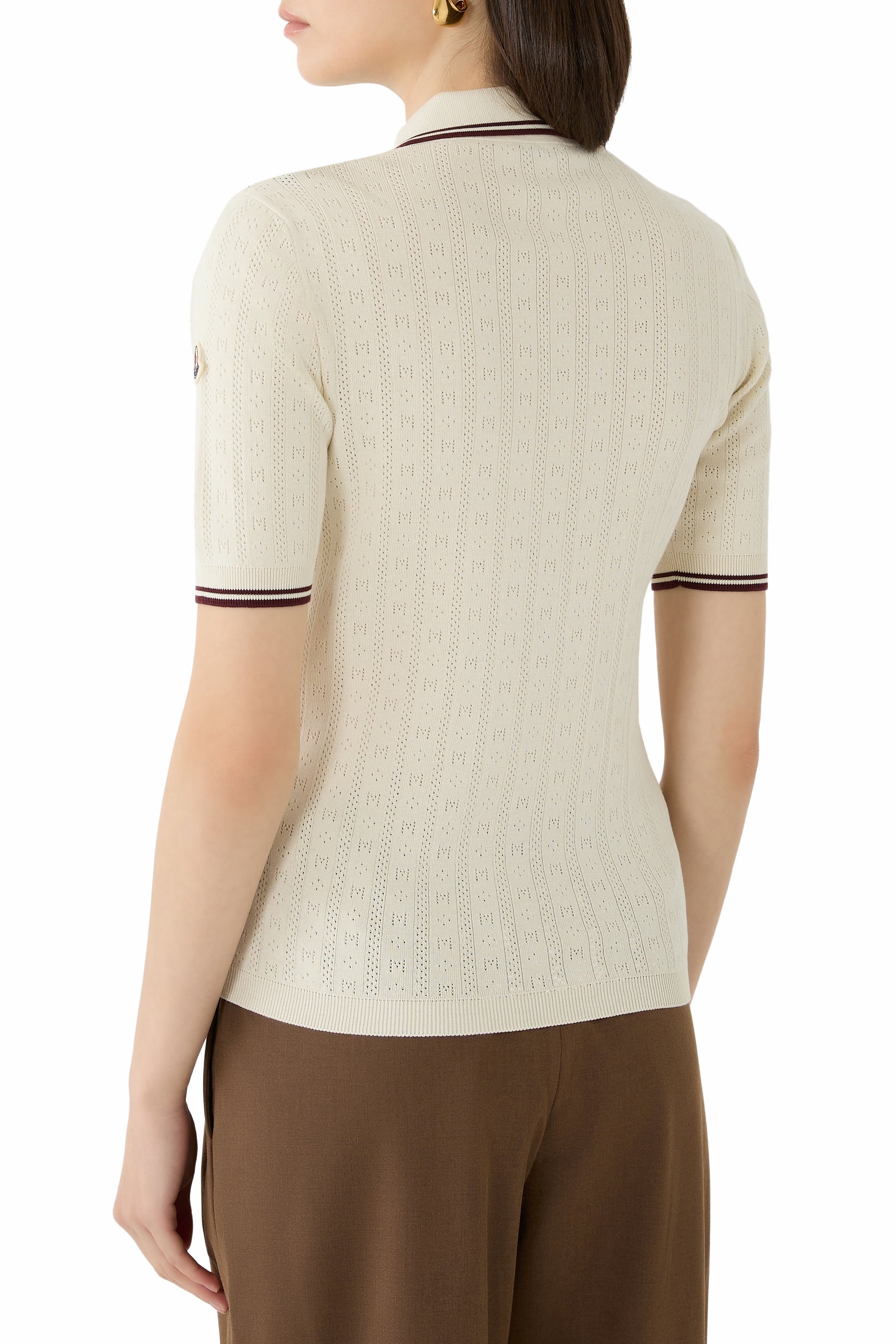 Rhombus and Logo Polo Shirt