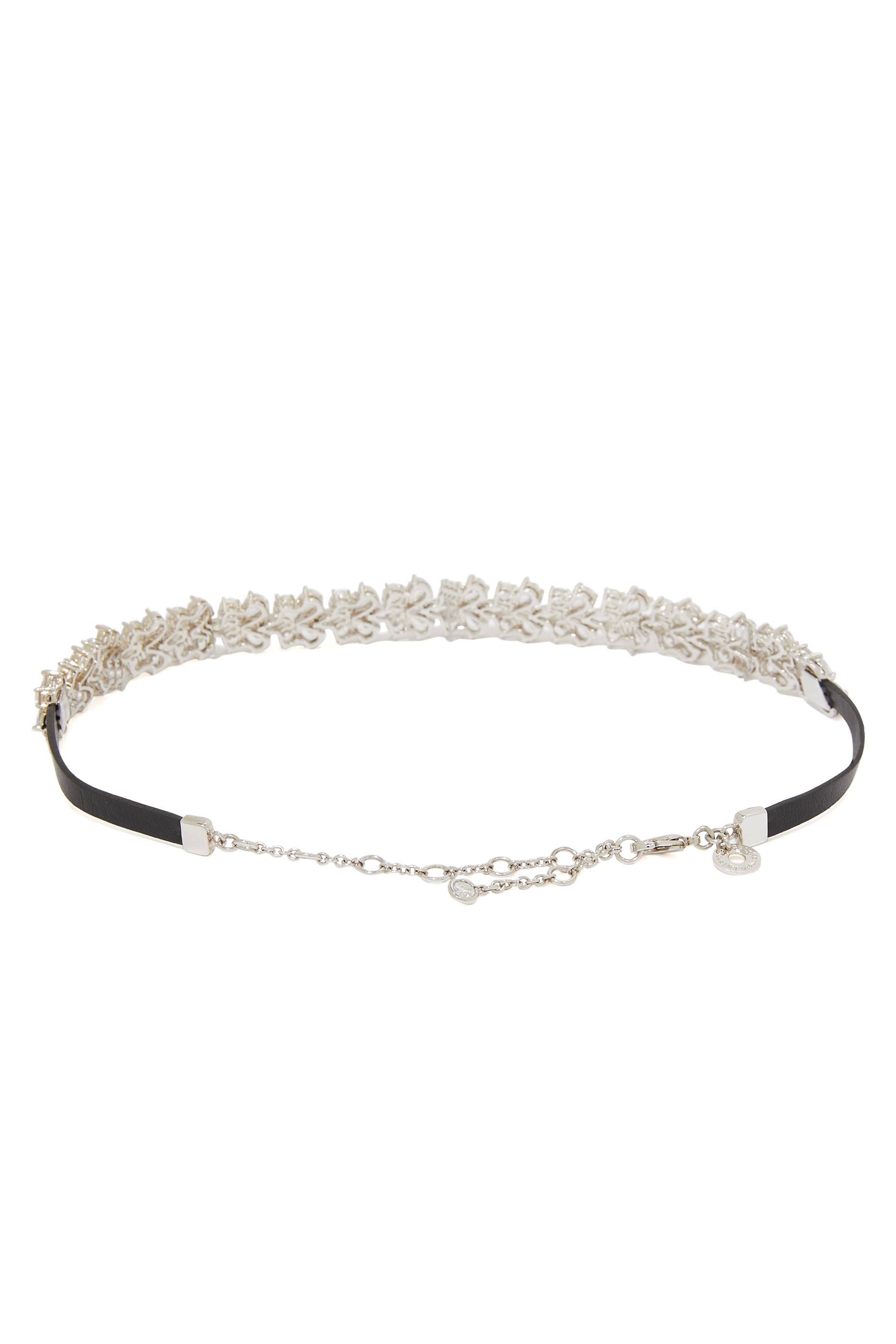 Ornate Brass & Leather Choker