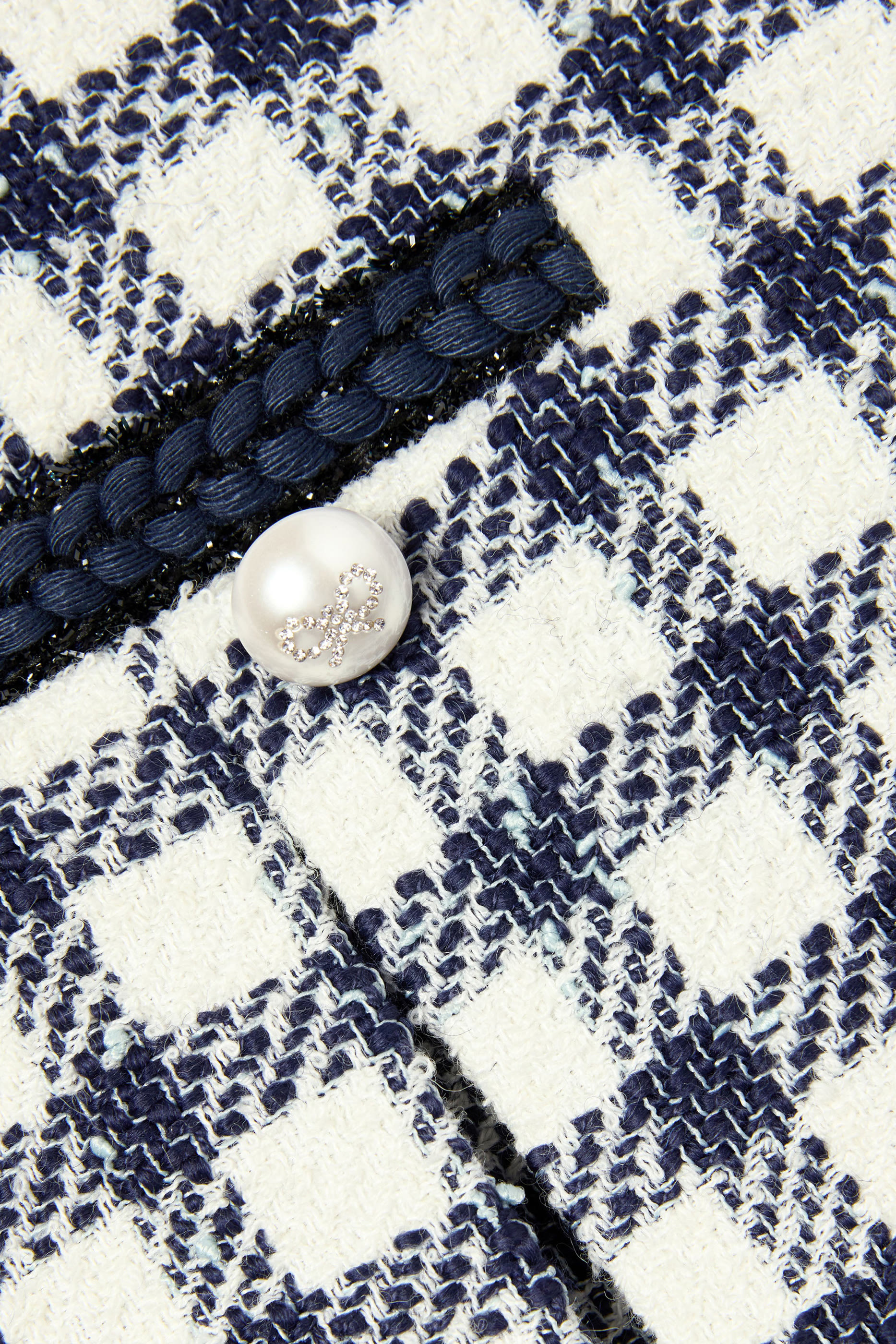 Kids Check Bouclé Skirt 