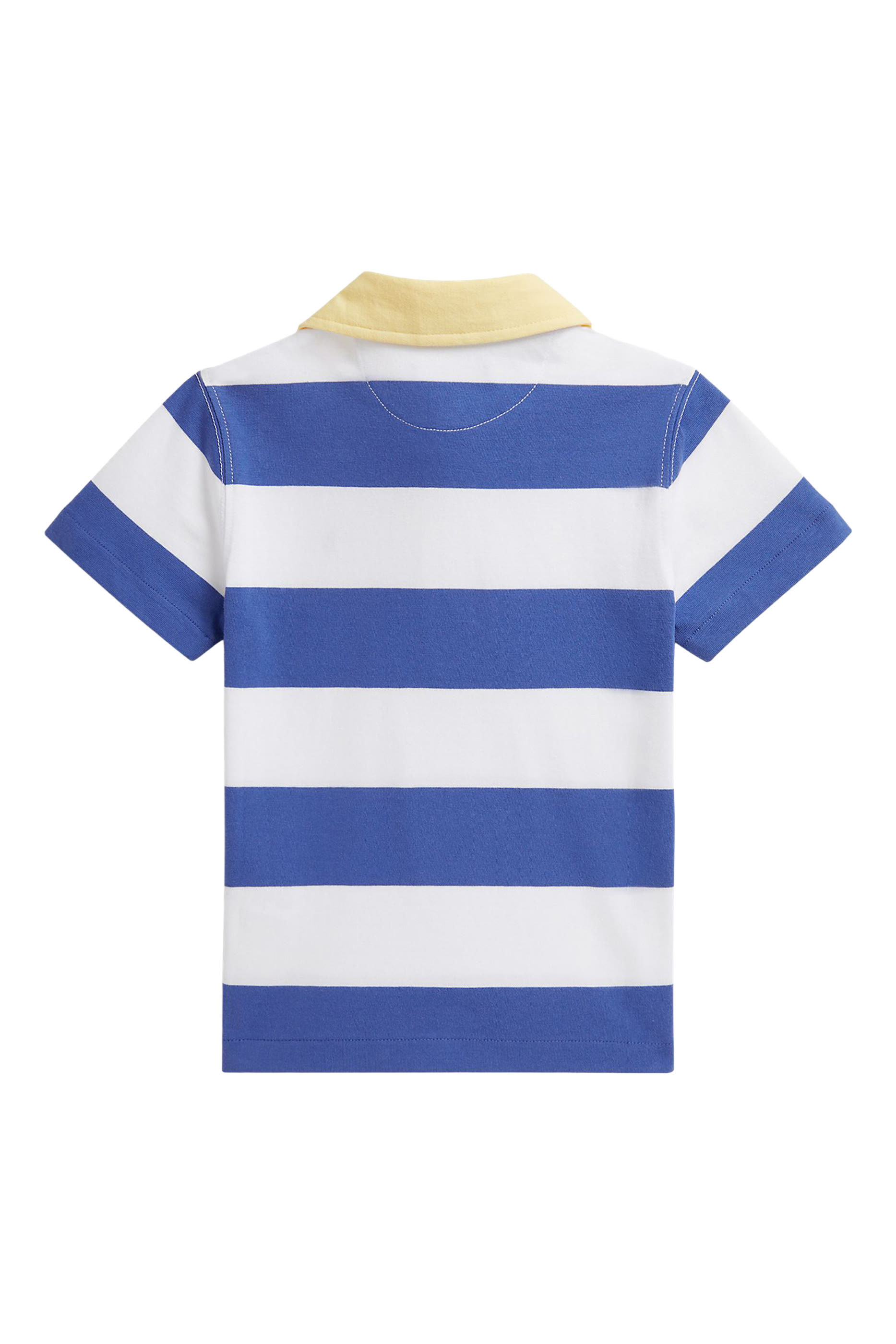 Kids Striped Cotton Short-Sleeve Rugby Shirt
