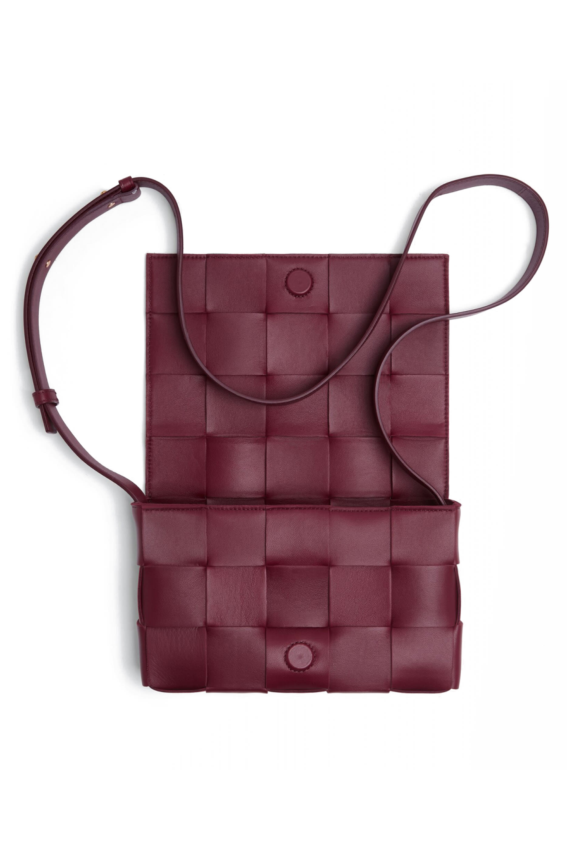 Intrecciato Leather Cassette Bag