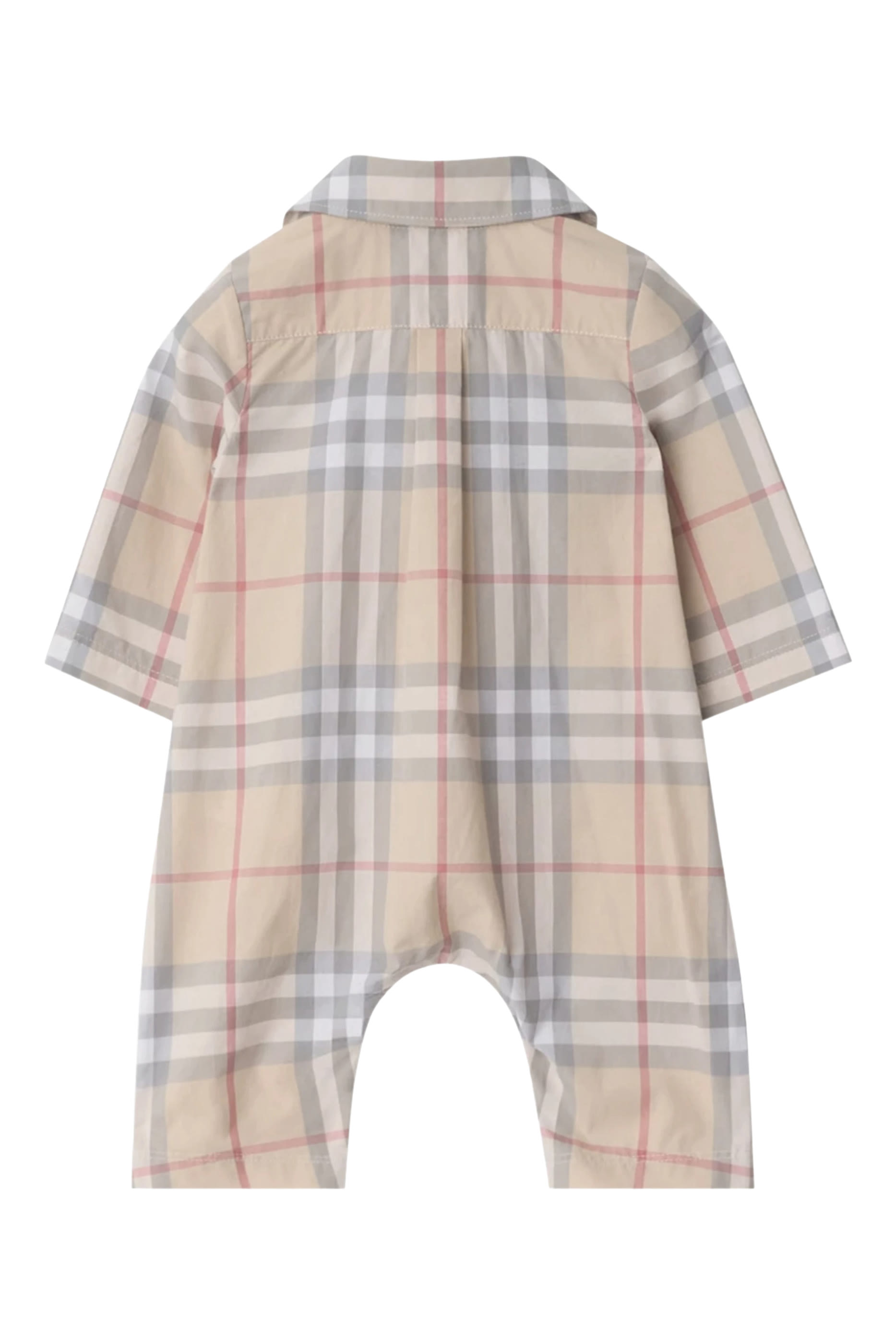 Kids Check Cotton Playsuit