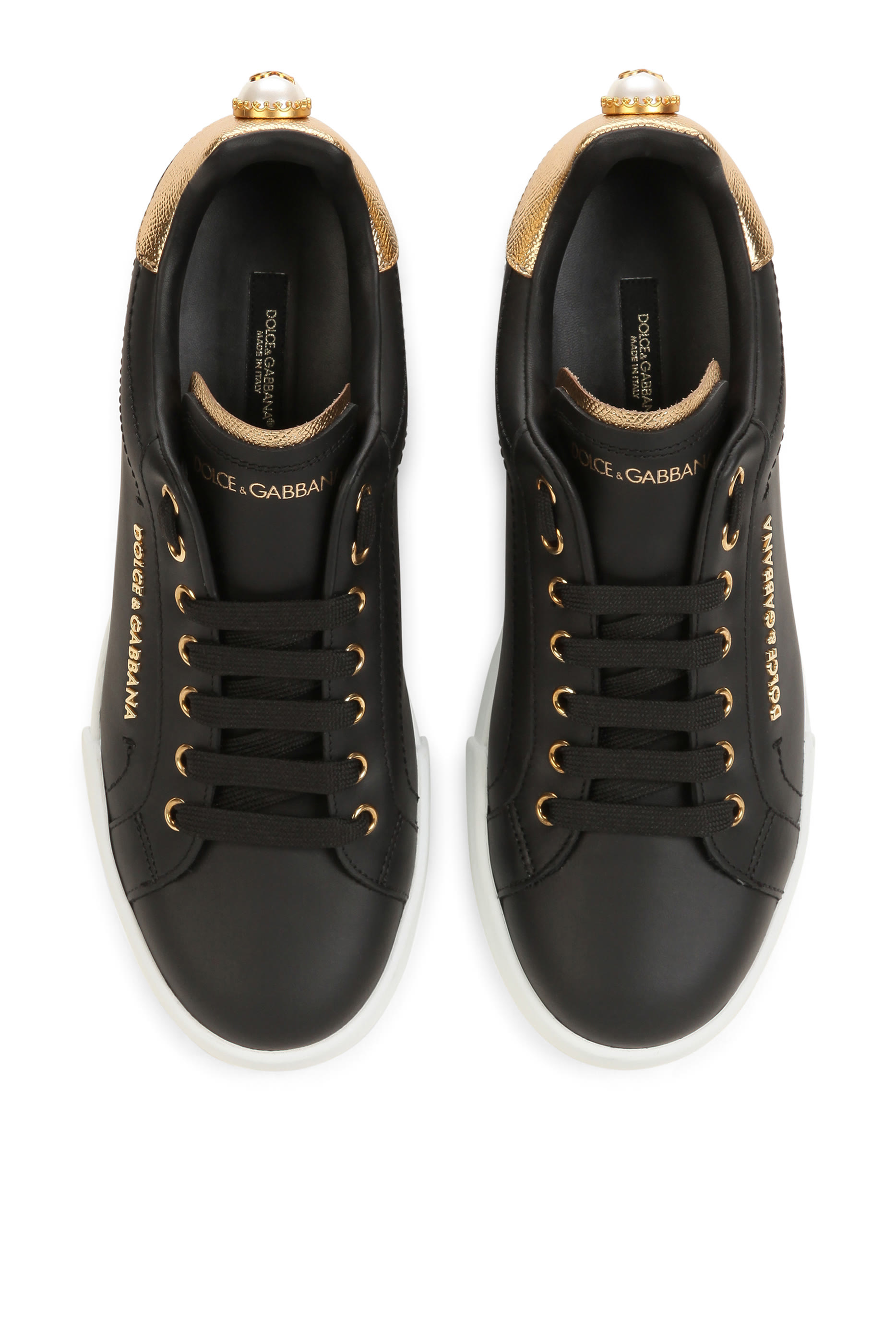 Logo Calfskin Nappa Portofino Sneakers