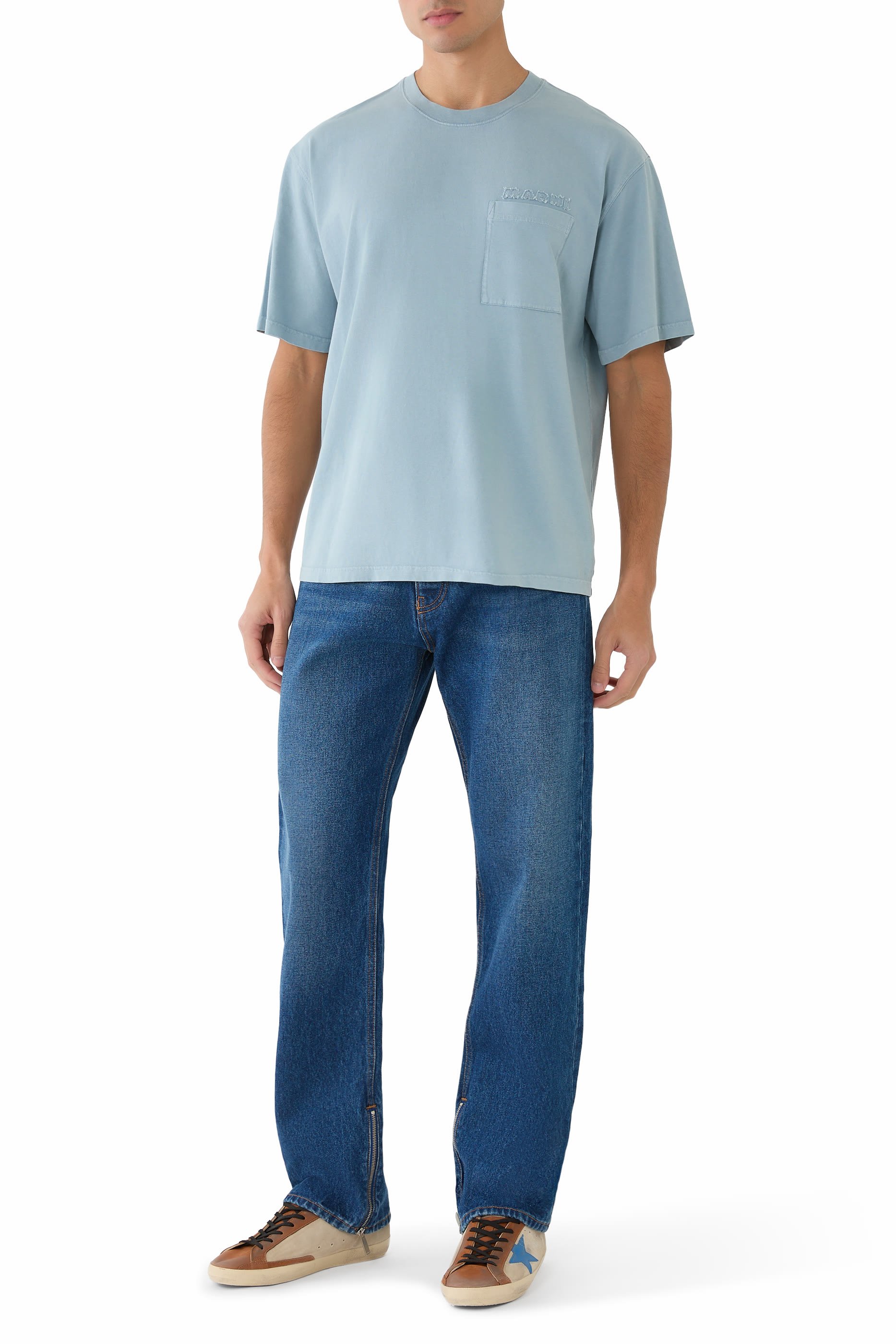 Cotton T-Shirt with Marni Patches 