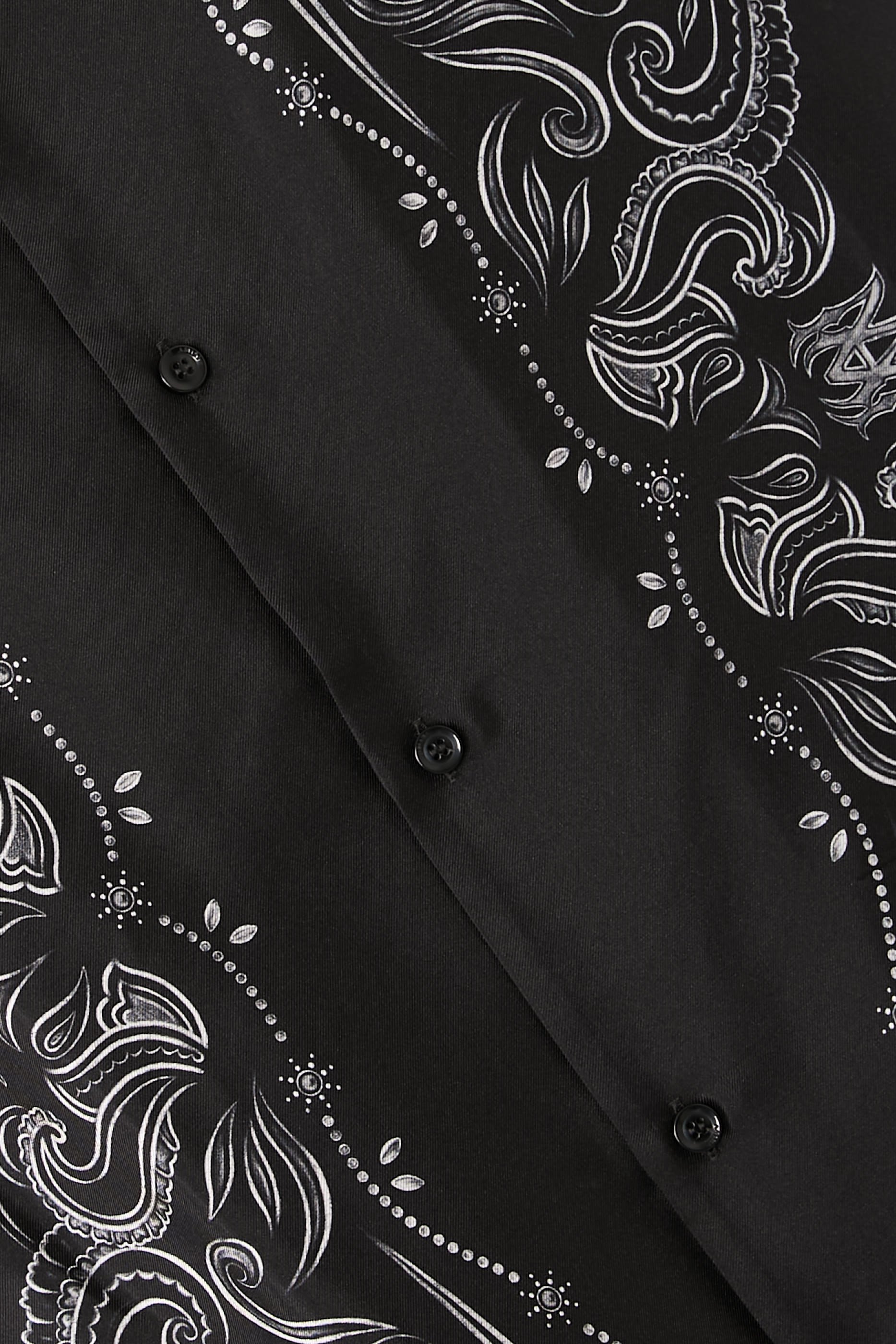 Bandana Paint Oversized Bowling Shirt