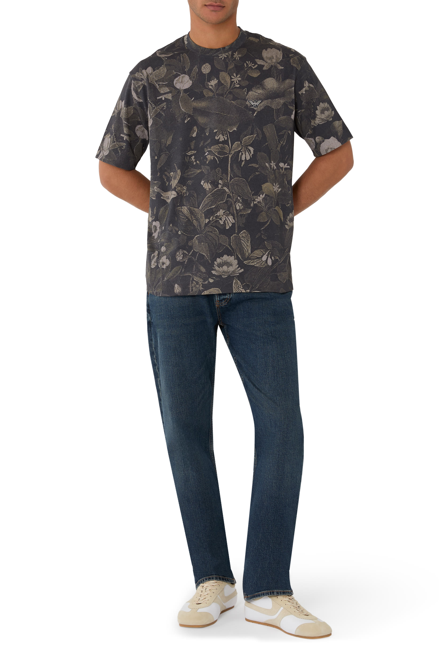 Logo Floral Print T-Shirt