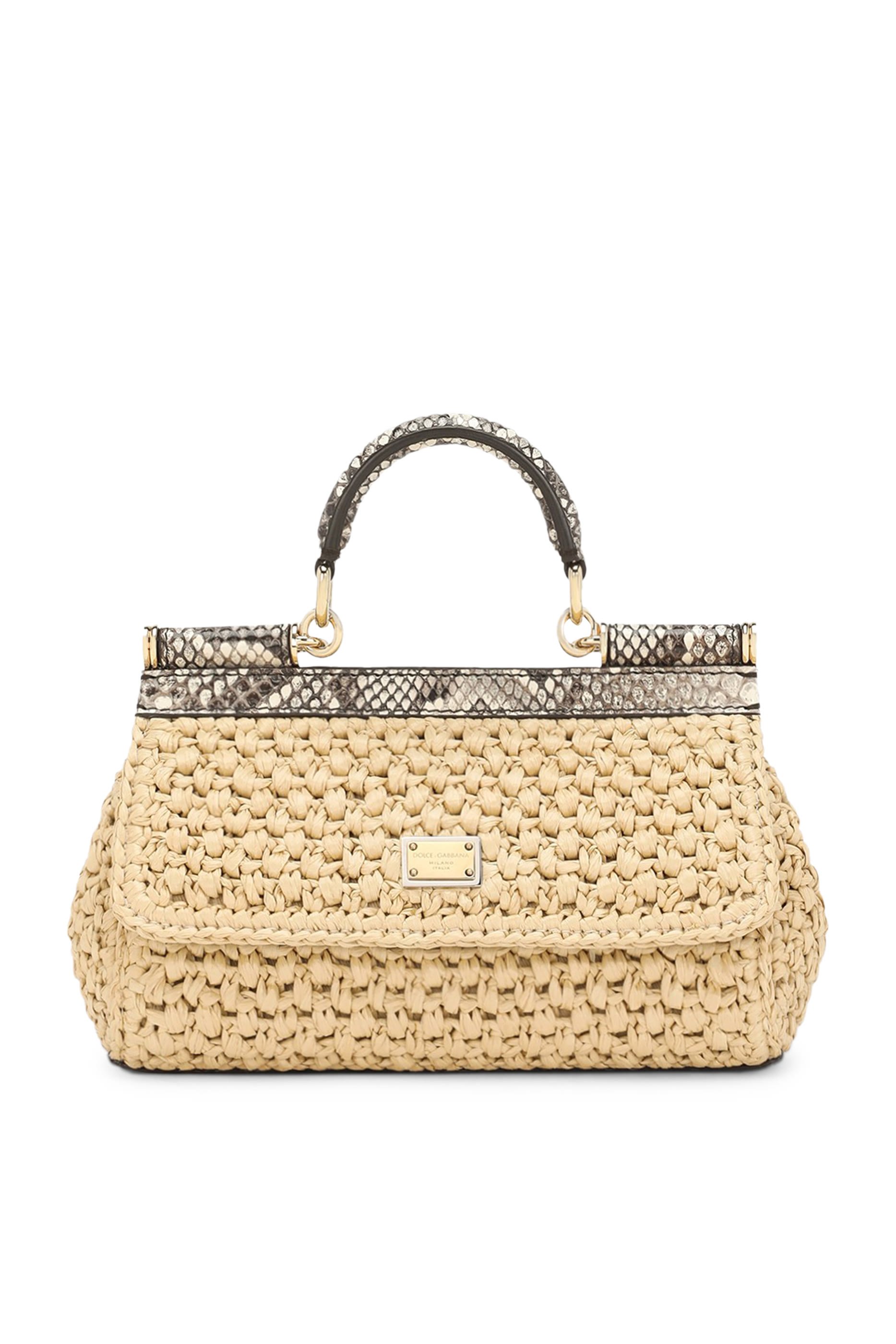 Small Sicily Raffia Crochet Bag