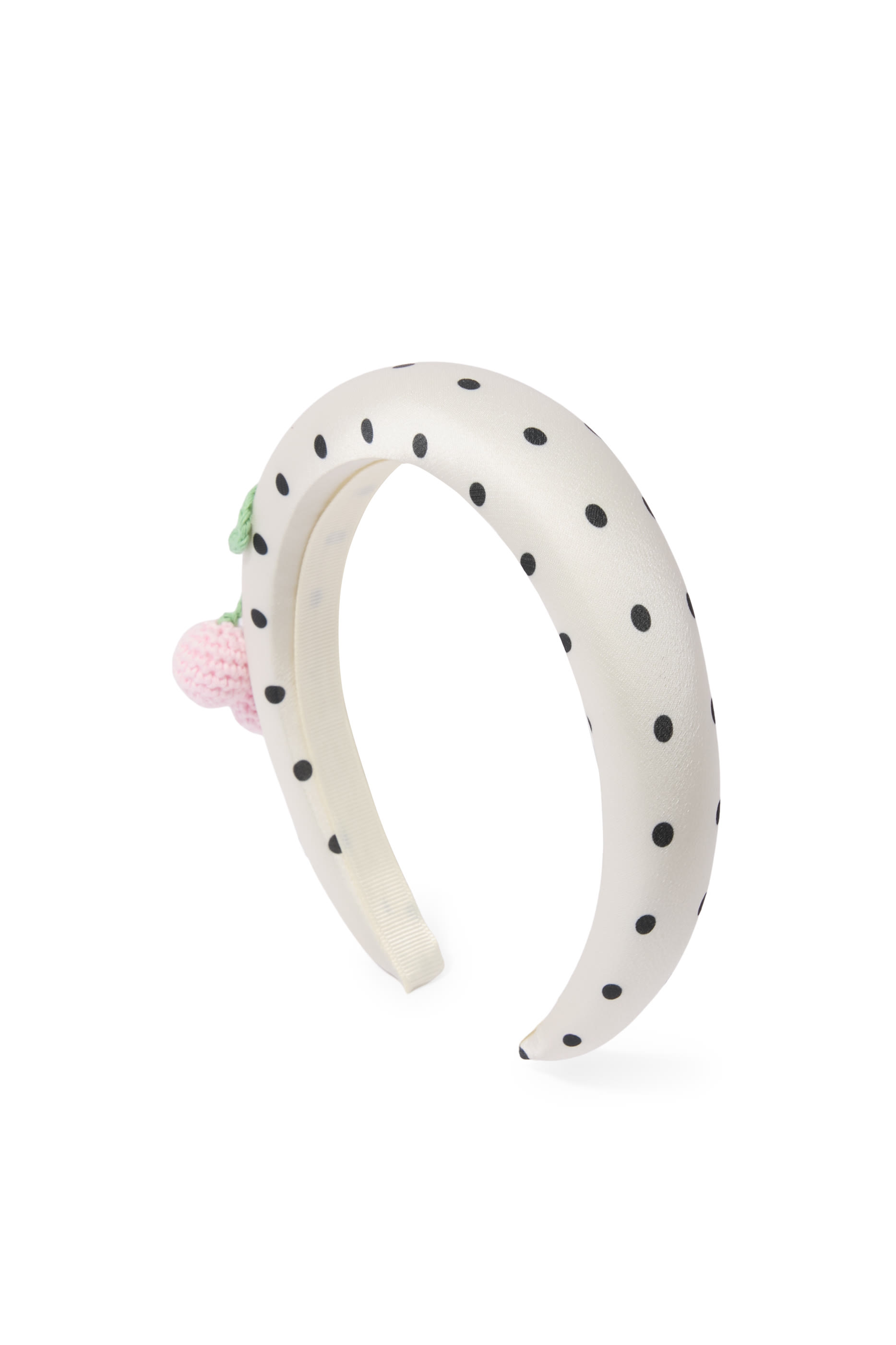 Kids Polka Dot Cherry Motif Headband