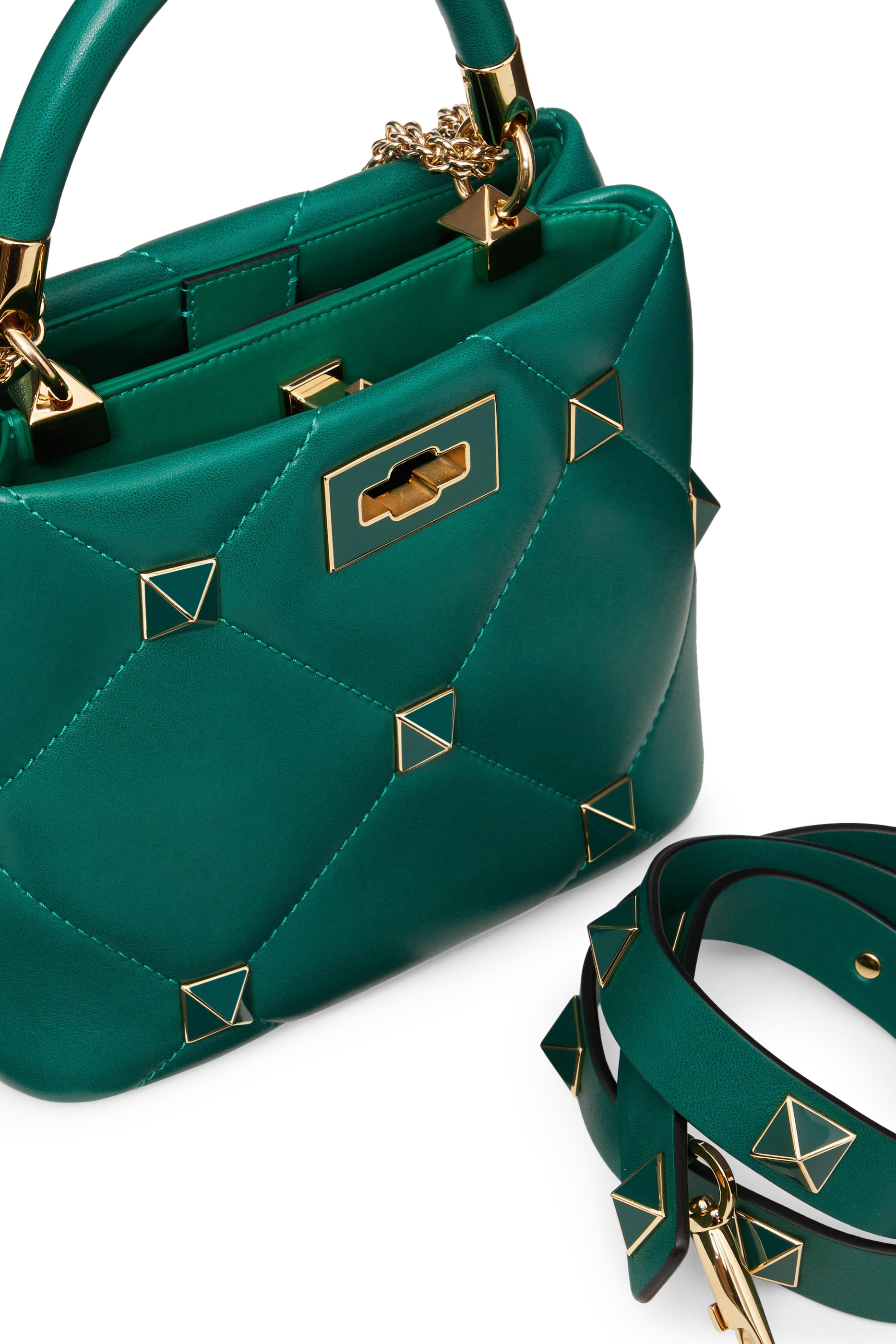 Valentino Garavani Roman Stud Top Handle Bag