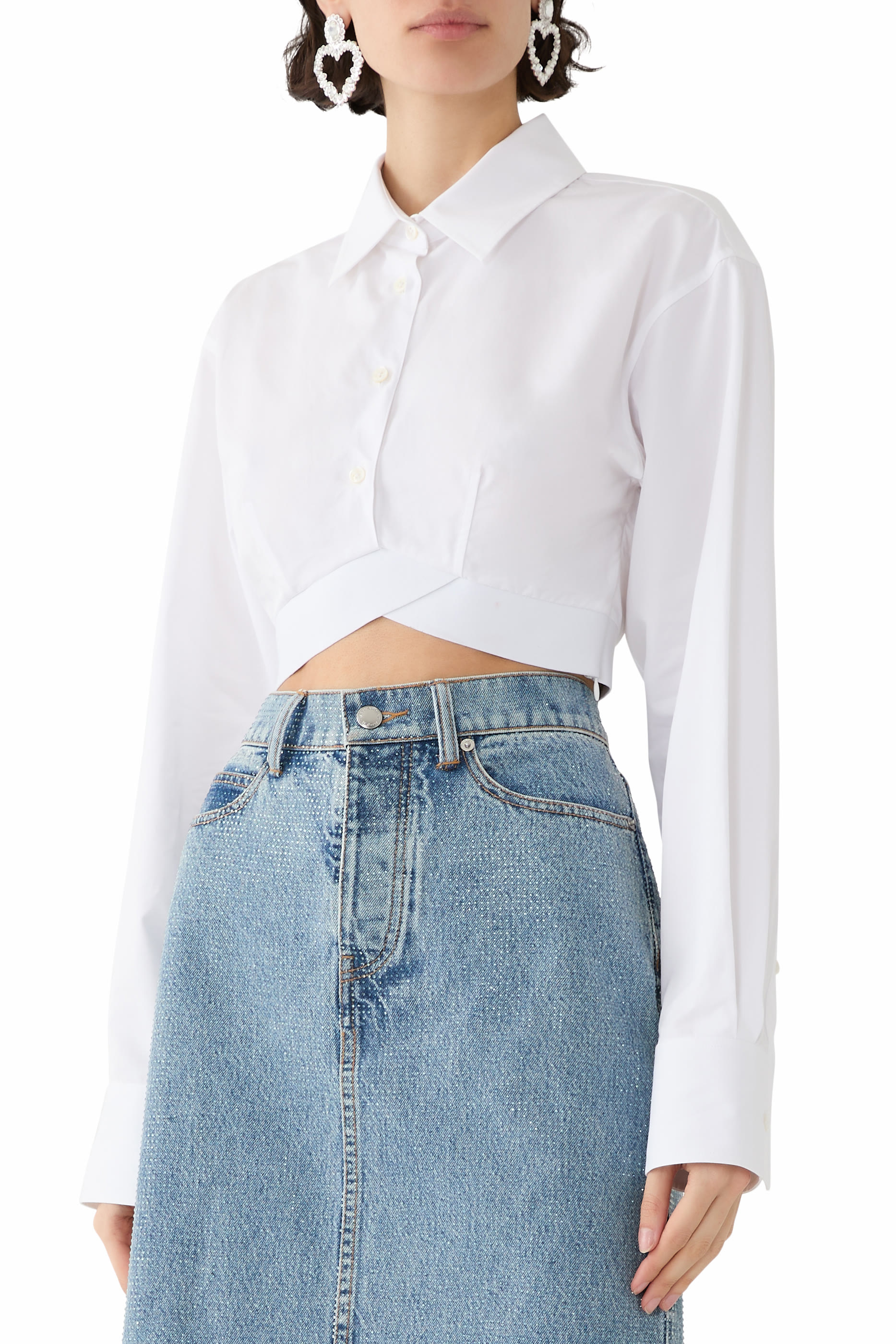 Logo Cropped Shirt