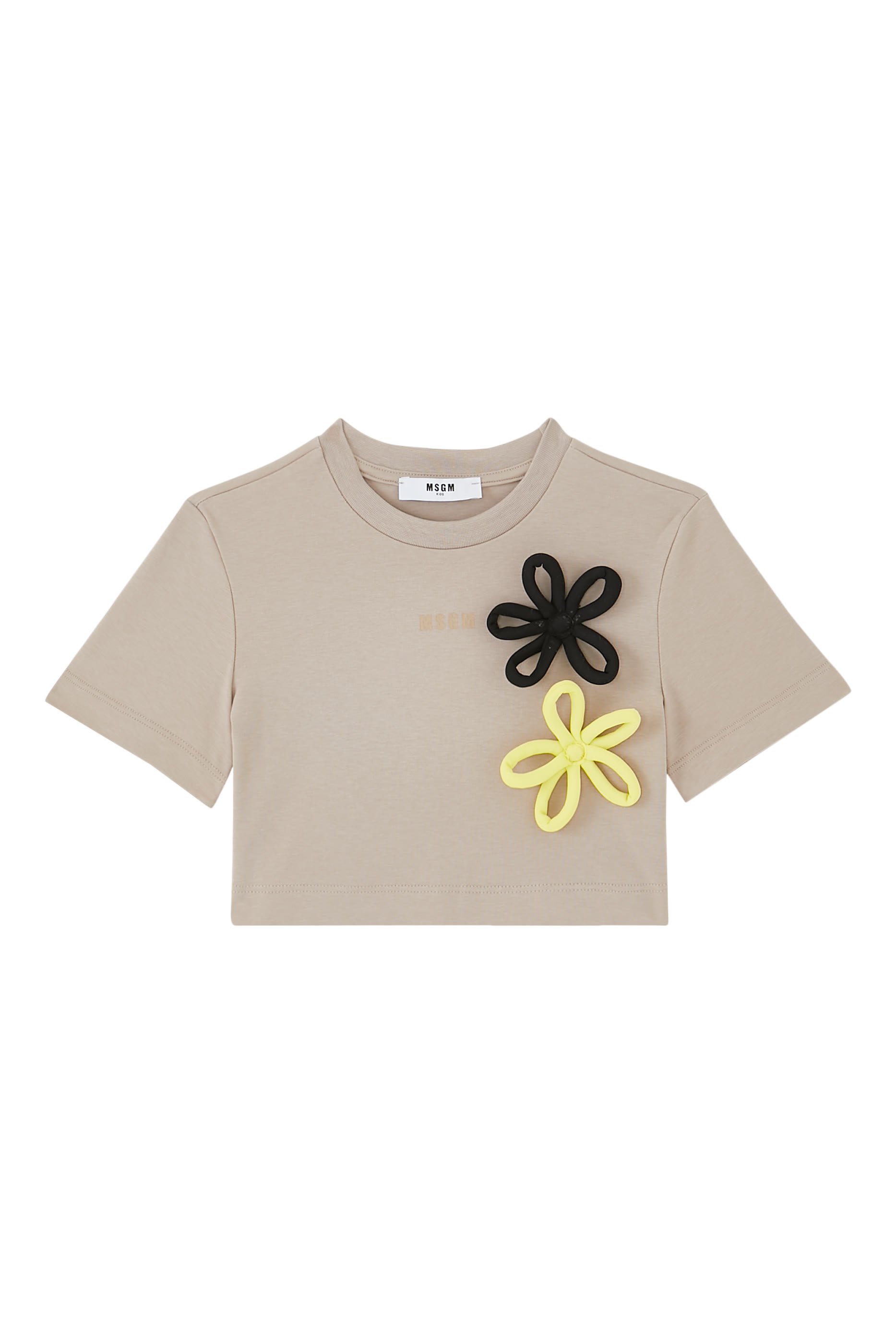 Kids Cropped Cotton T-Shirt