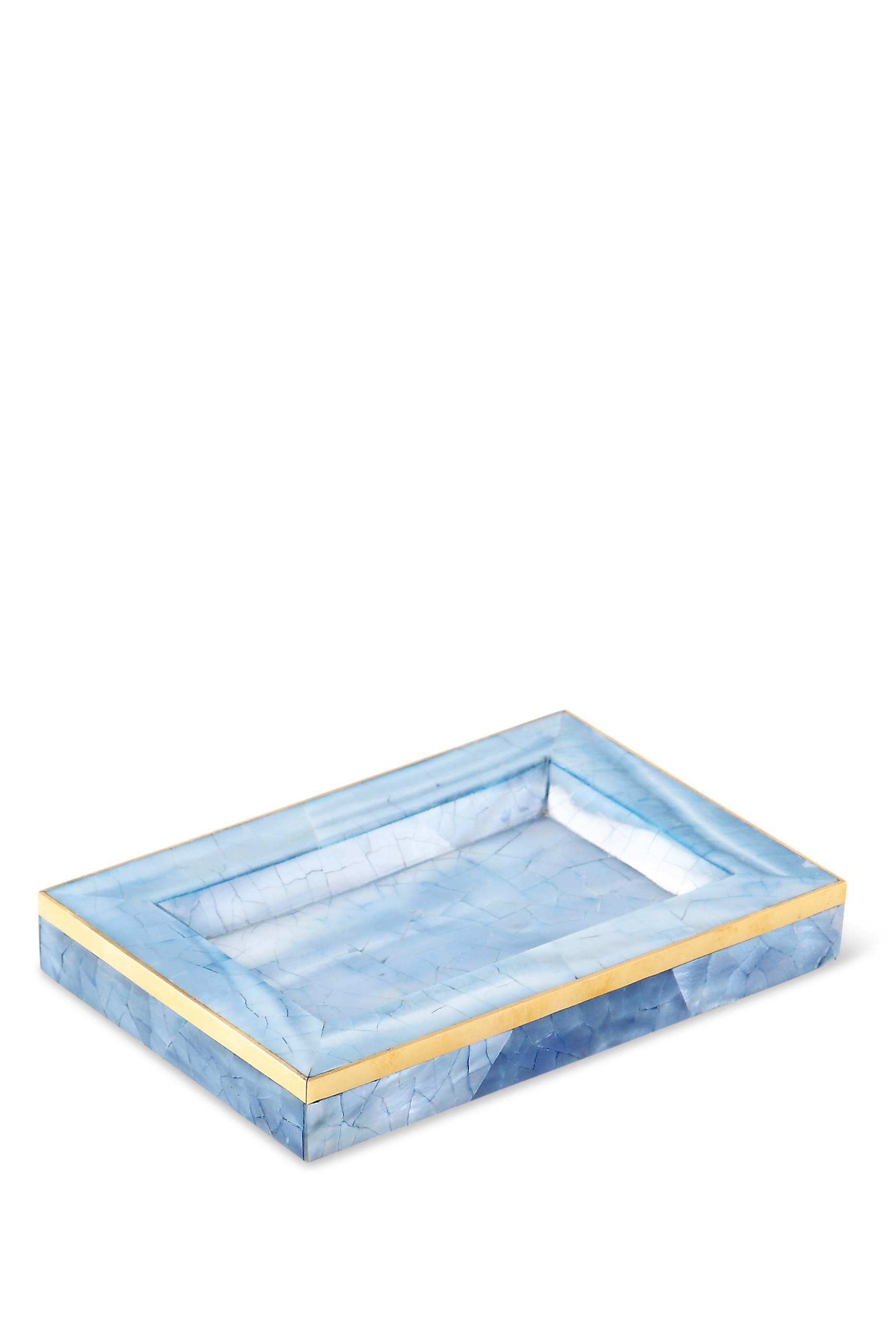 Francesca Shell and Brass Soap Dish