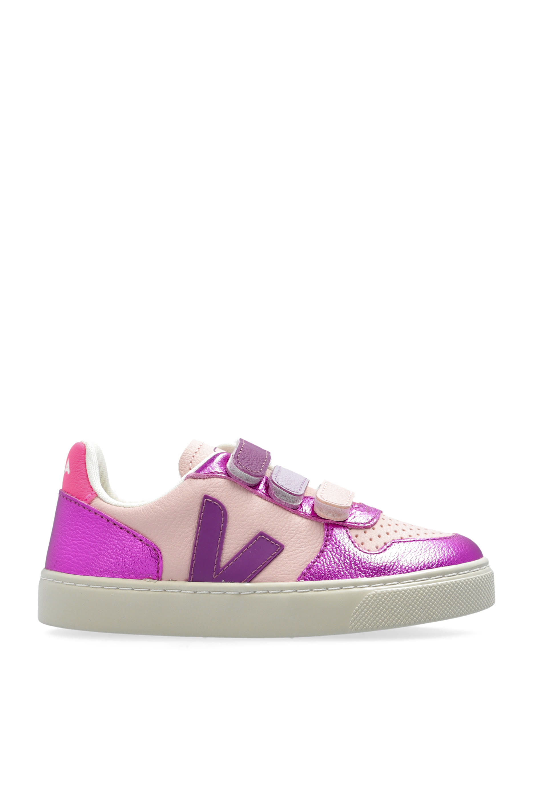 Kids V-10 Leather Sneakers
