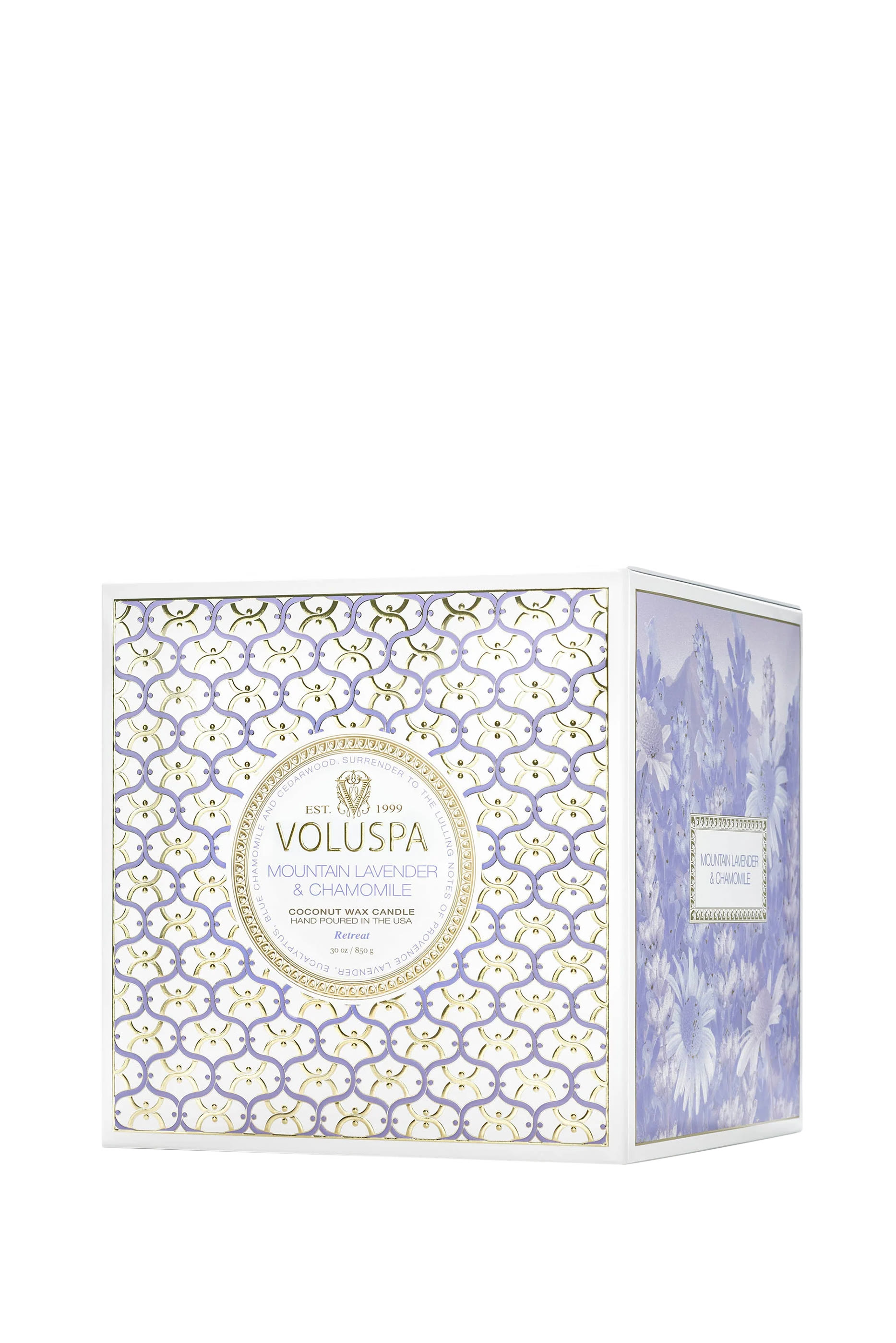 Mountain Lavender & Chamomile Boxed Luxe Candle