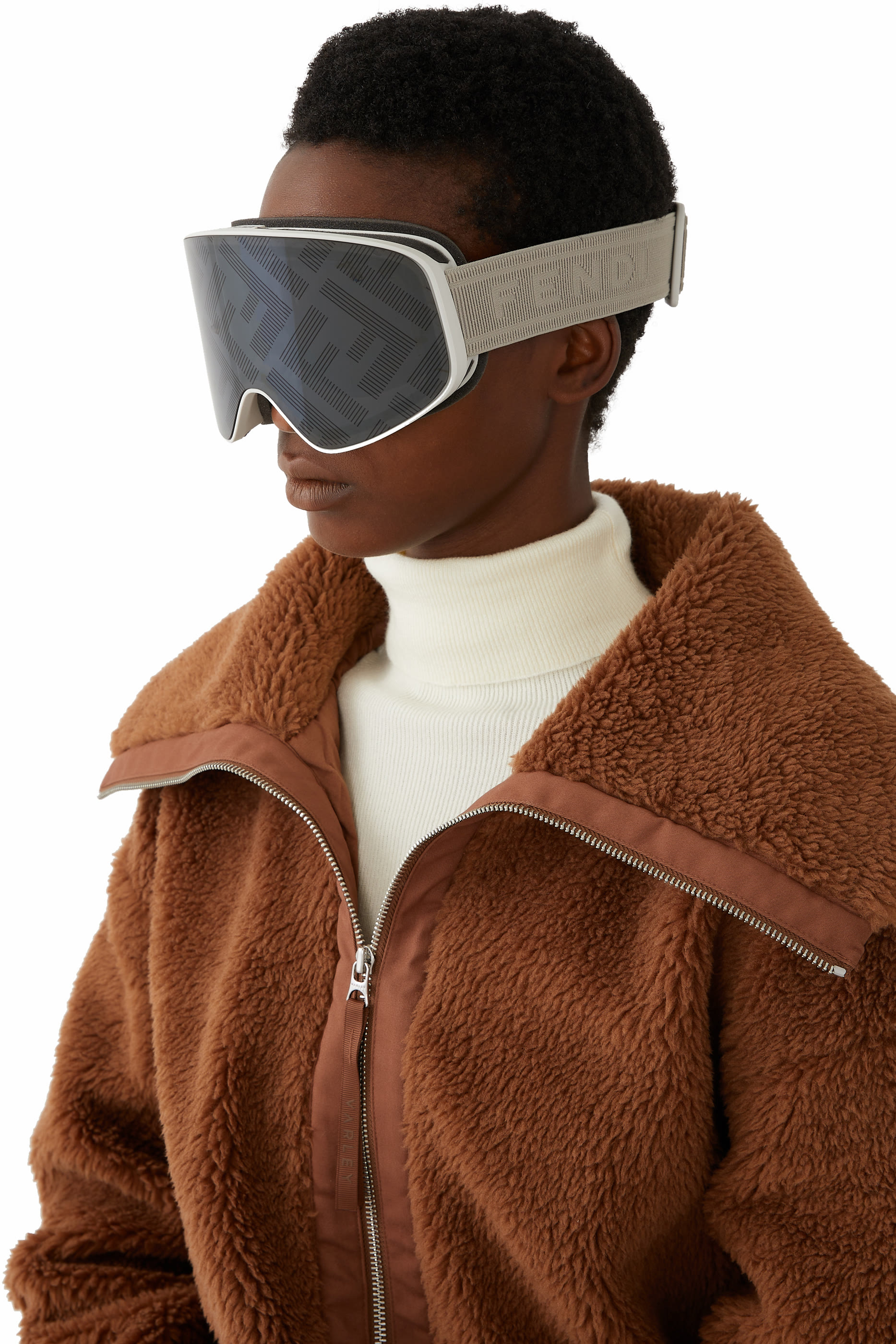 Grey Rectangular Ski Mask