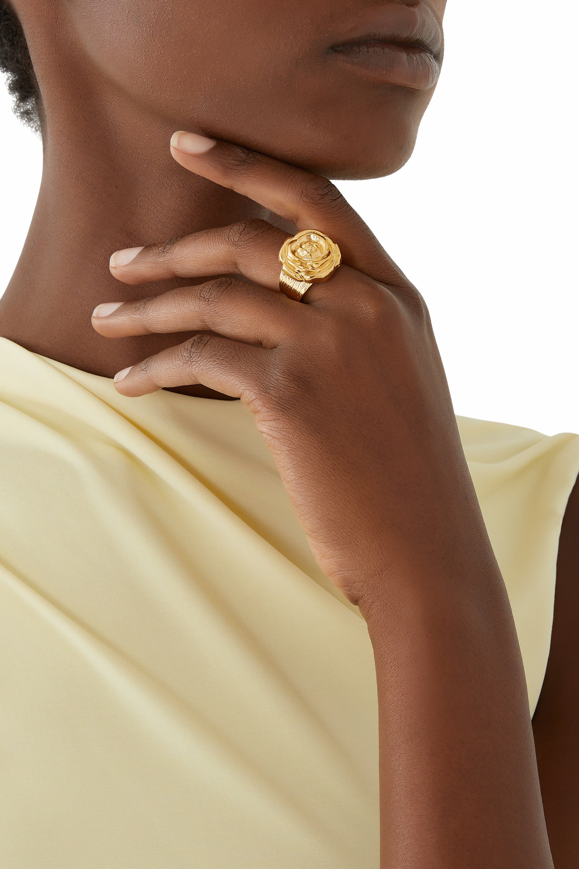 Rosita Ring, 18k Gold Plated Metal