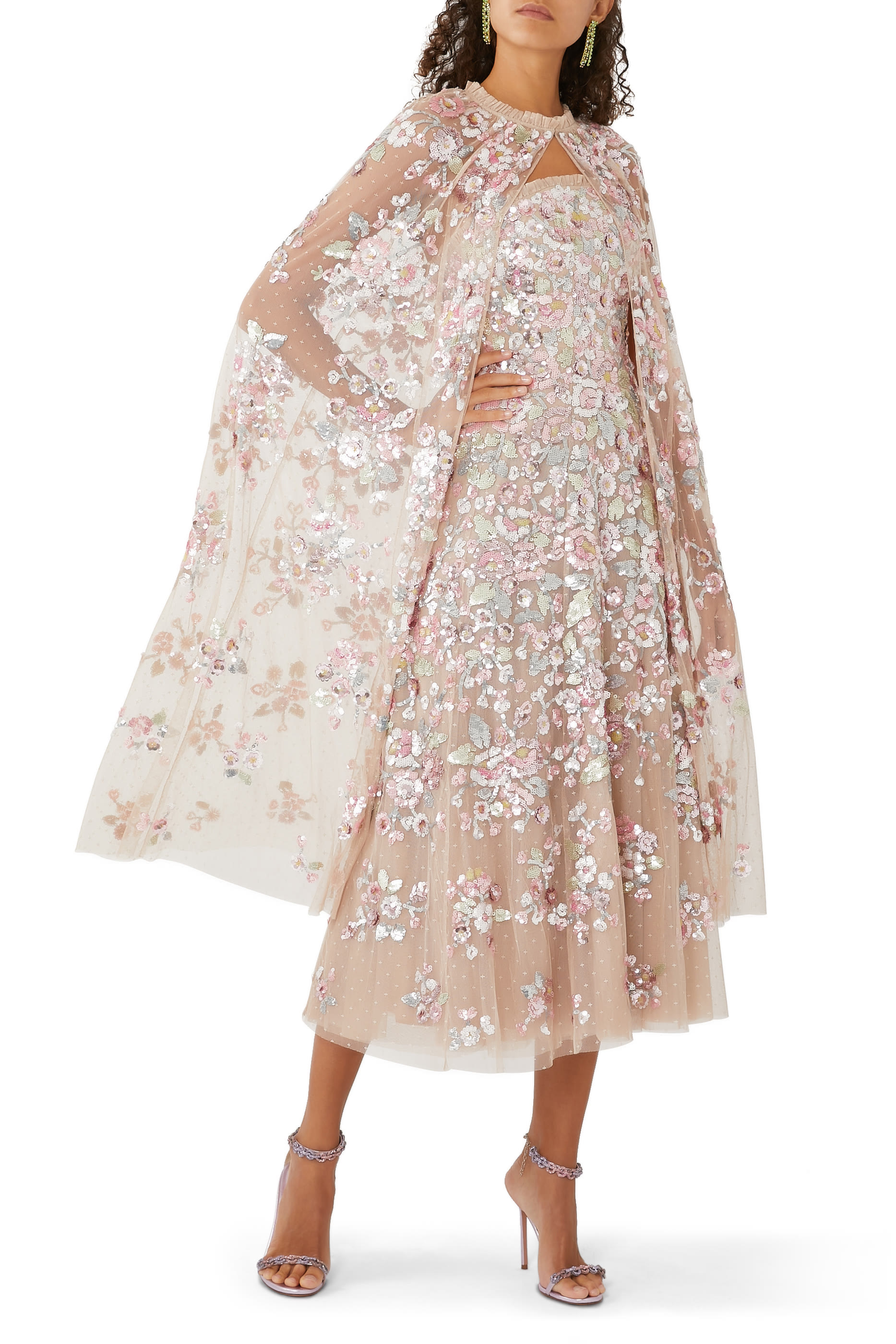 Sequin Paradise Midaxi Open Cape