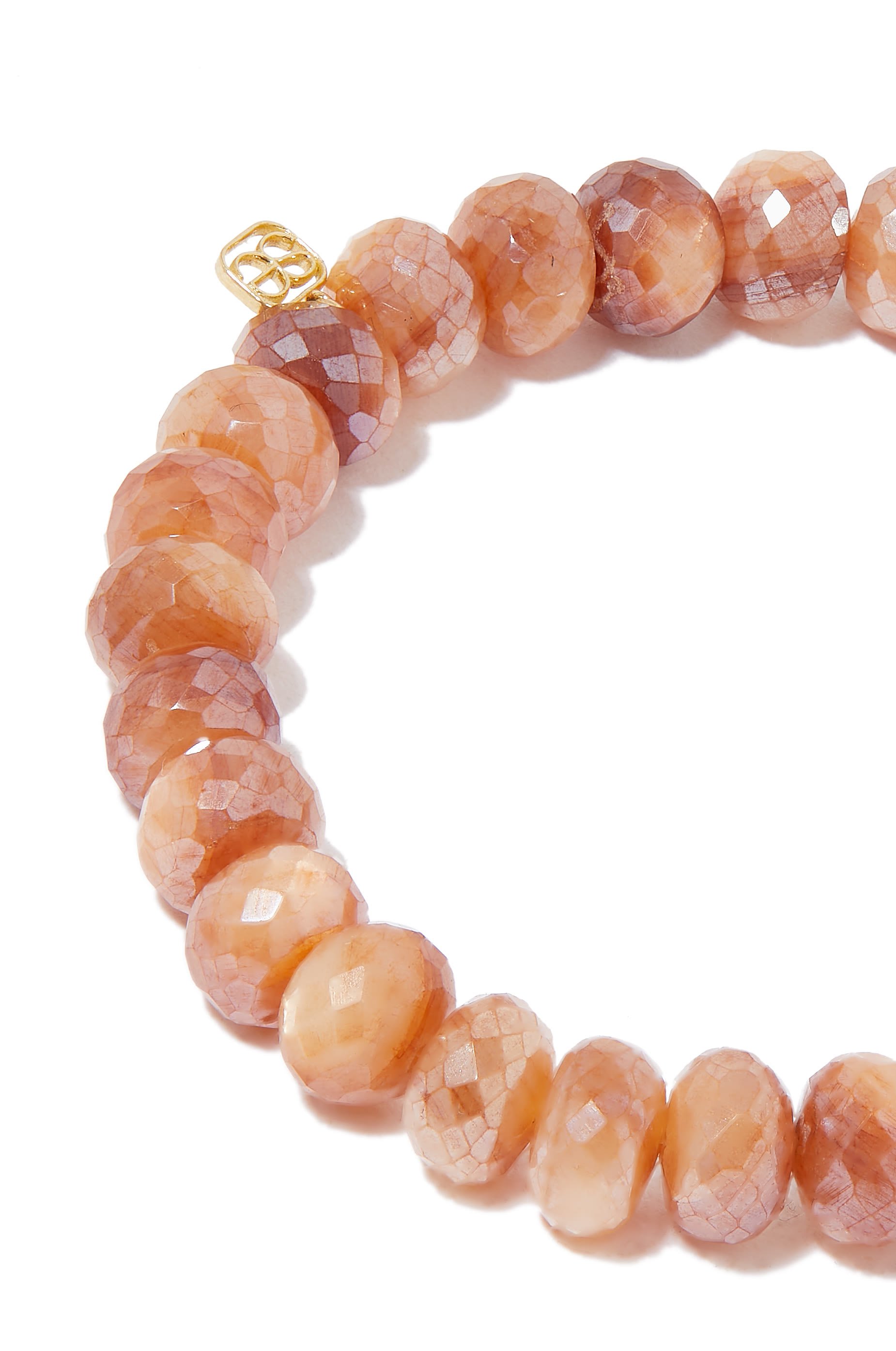 Marquise Eye Coin Beaded Bracelet, 14k Yellow Gold & Diamonds