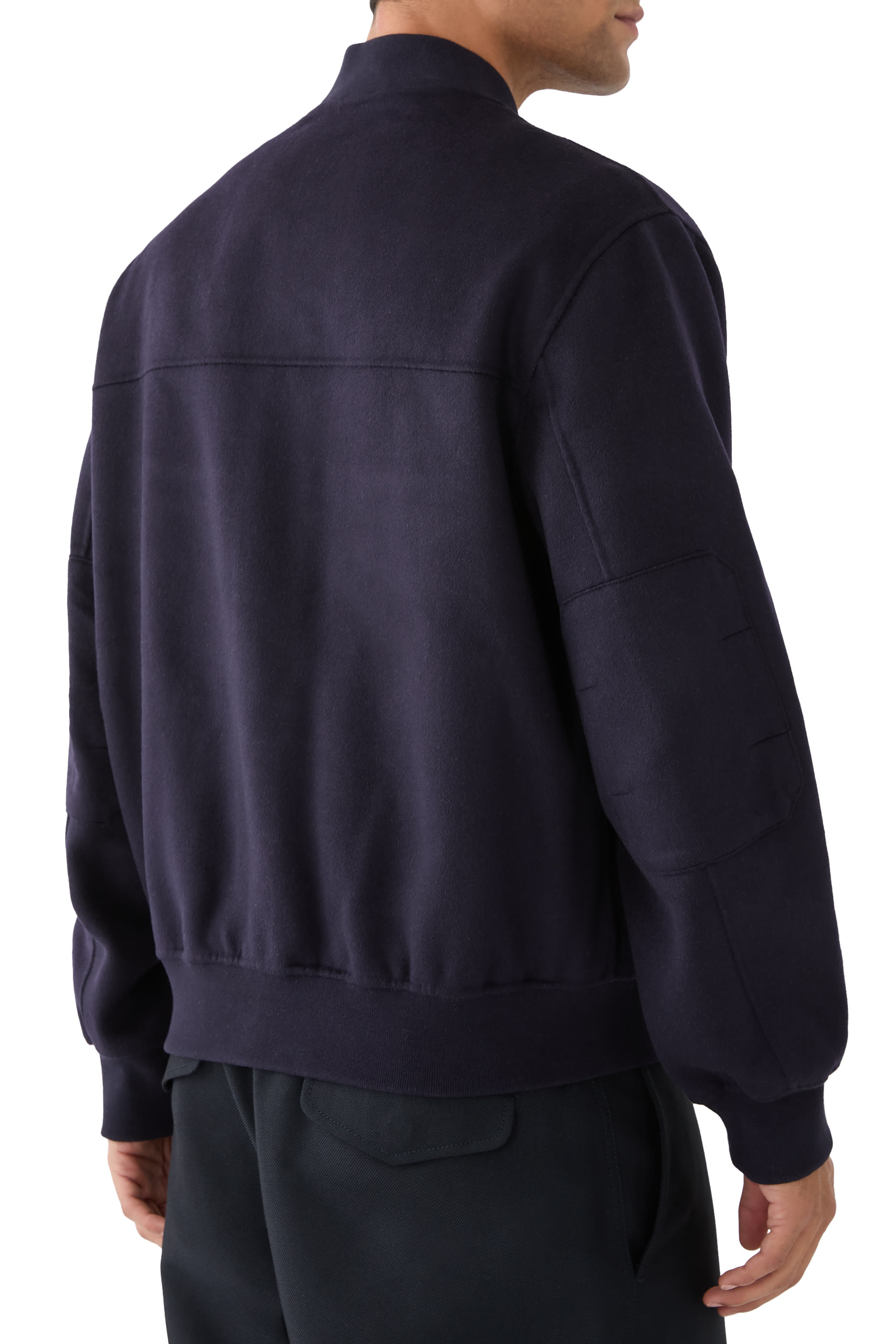 Alder Cashmere-Wool Bomber Jacket