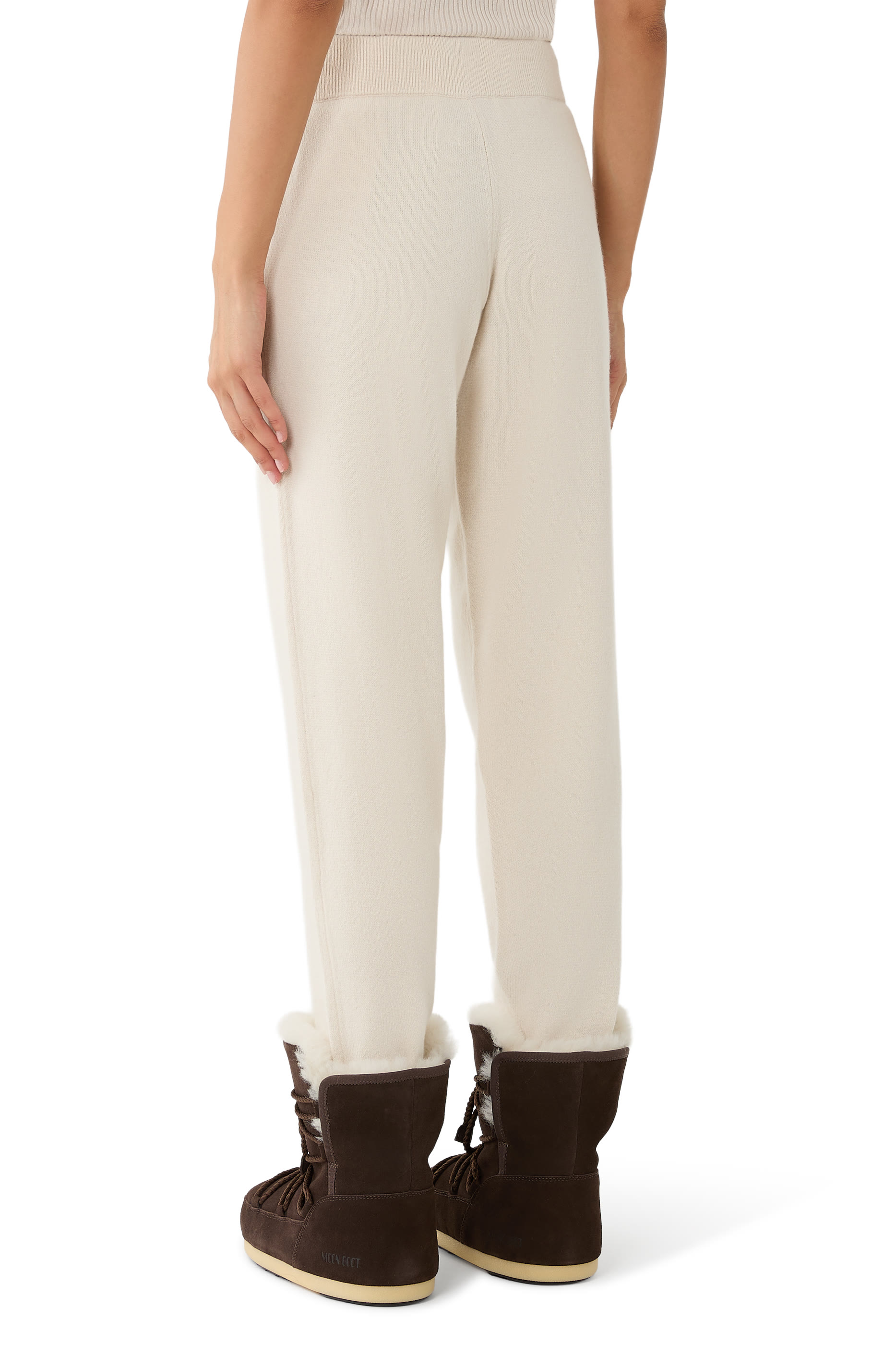 Drawstring Cuffed Knit Trousers