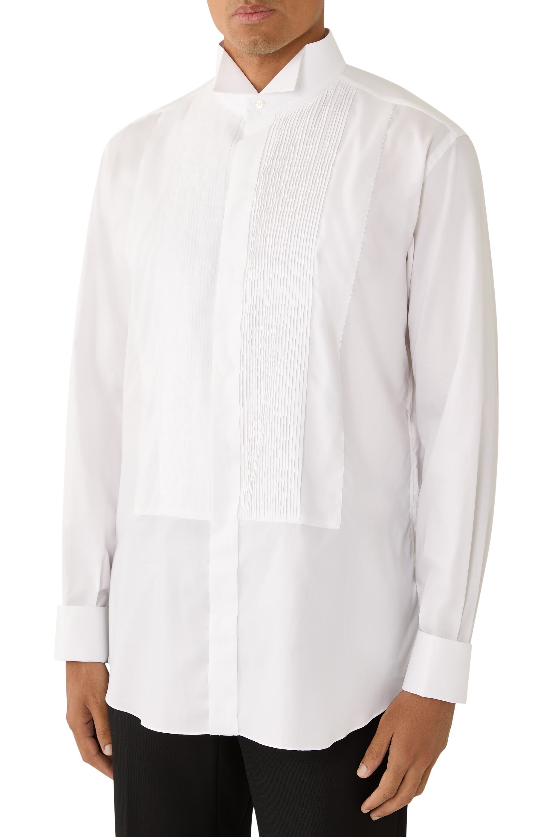 Curved Hemline Long Sleeves Shirt