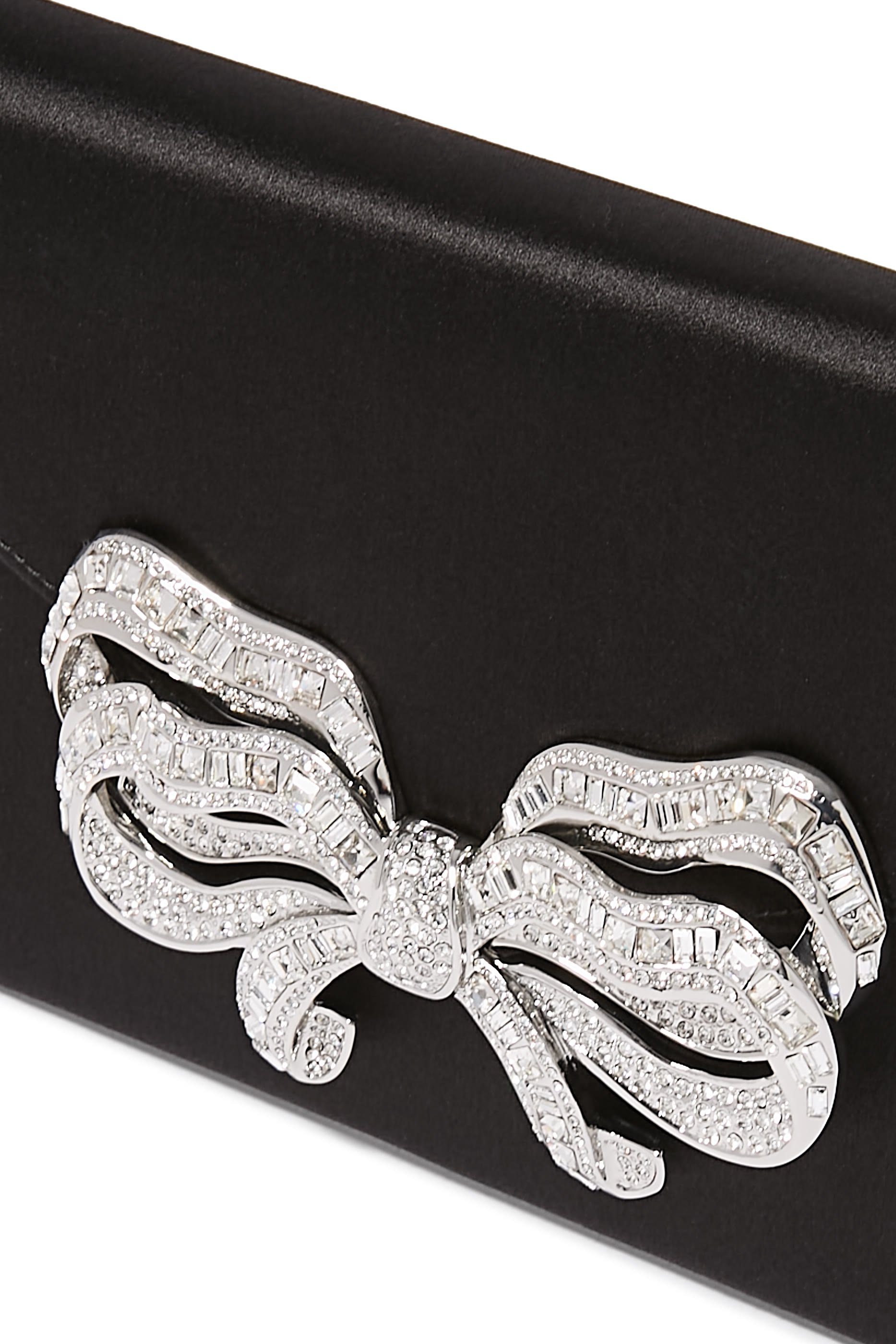 Satin Bow Envelope Clutch