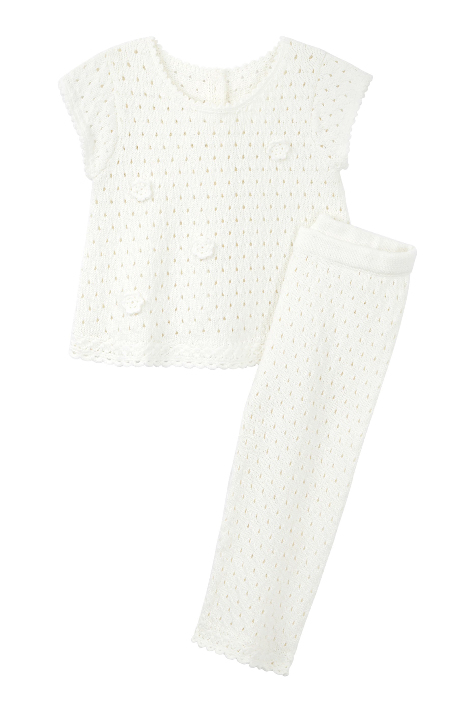 Kids Crochet Top & Trousers Set
