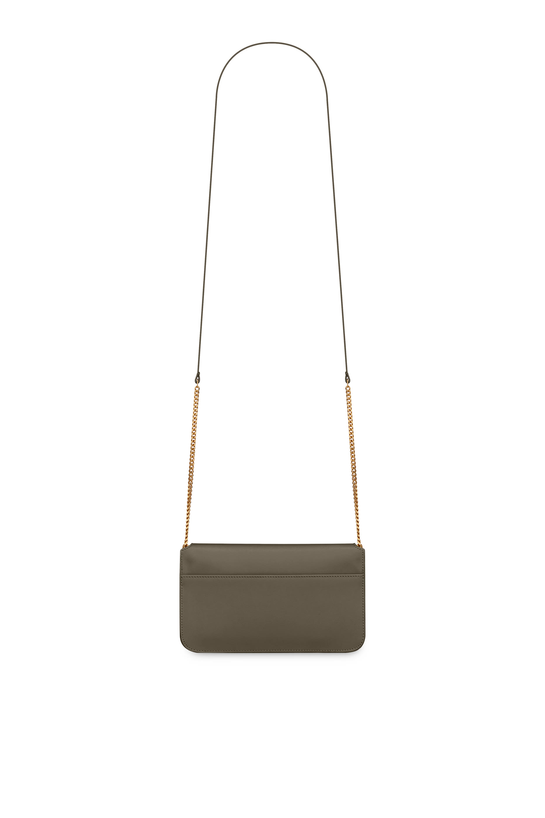 Monogram Smooth Leather Phone Holder with Strap