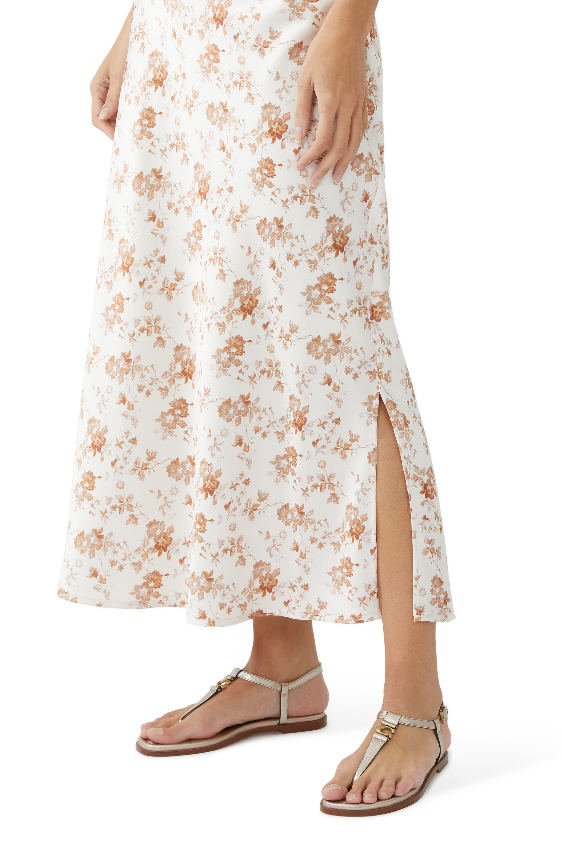 Jessica Metallic Leather Sandals