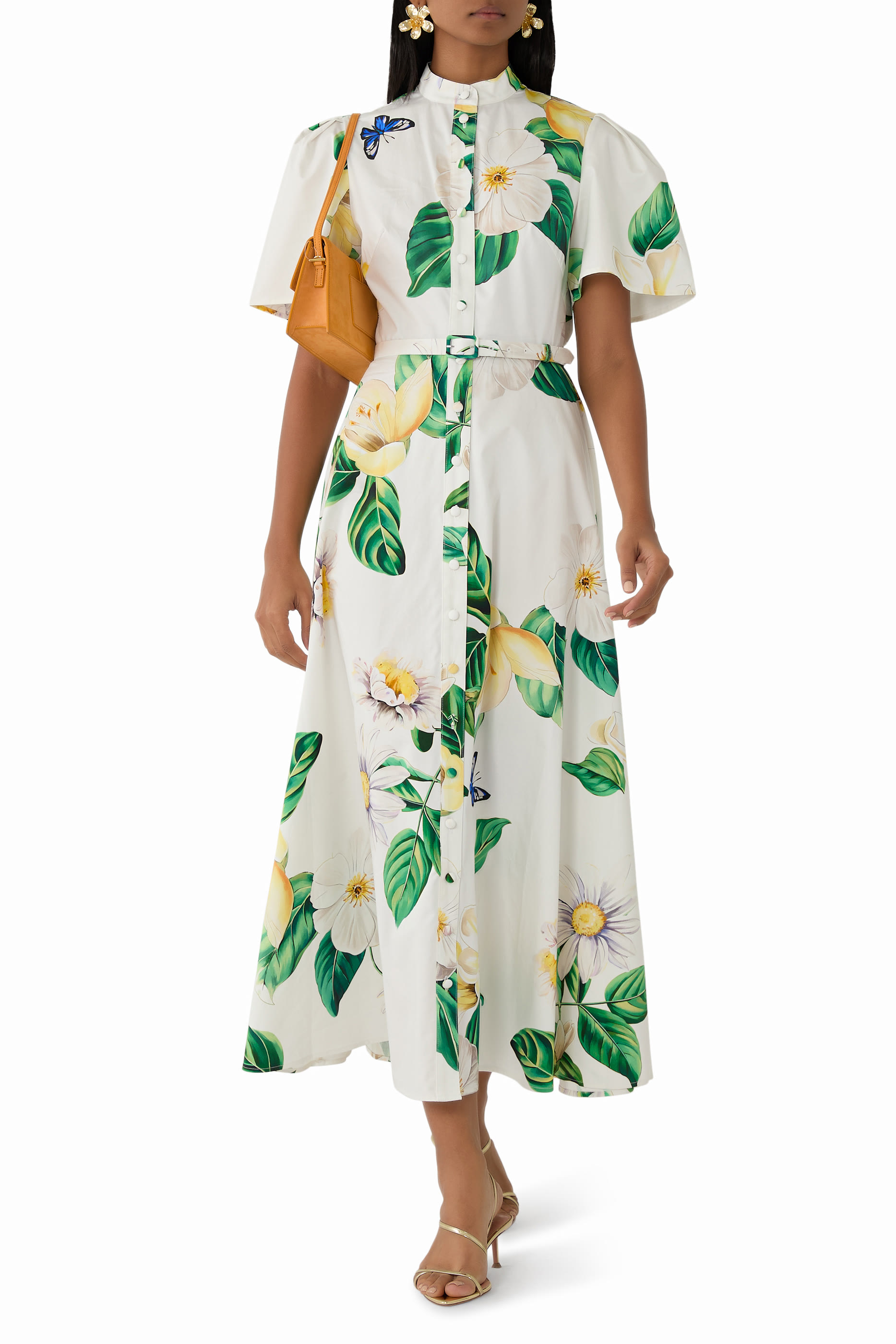 Bianca Short Sleeves Midi Dress