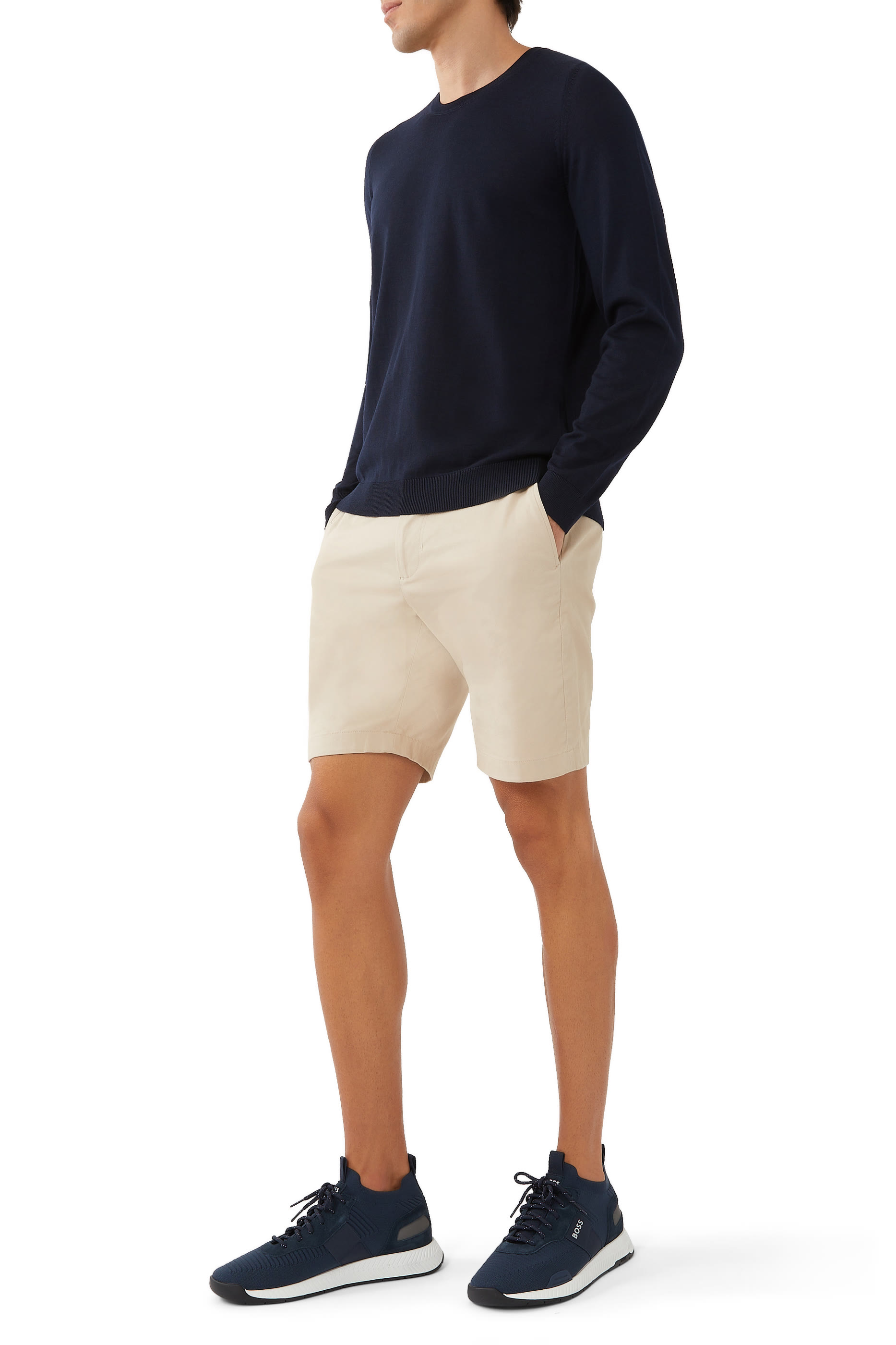 Sock Sneakers with Suede Trims