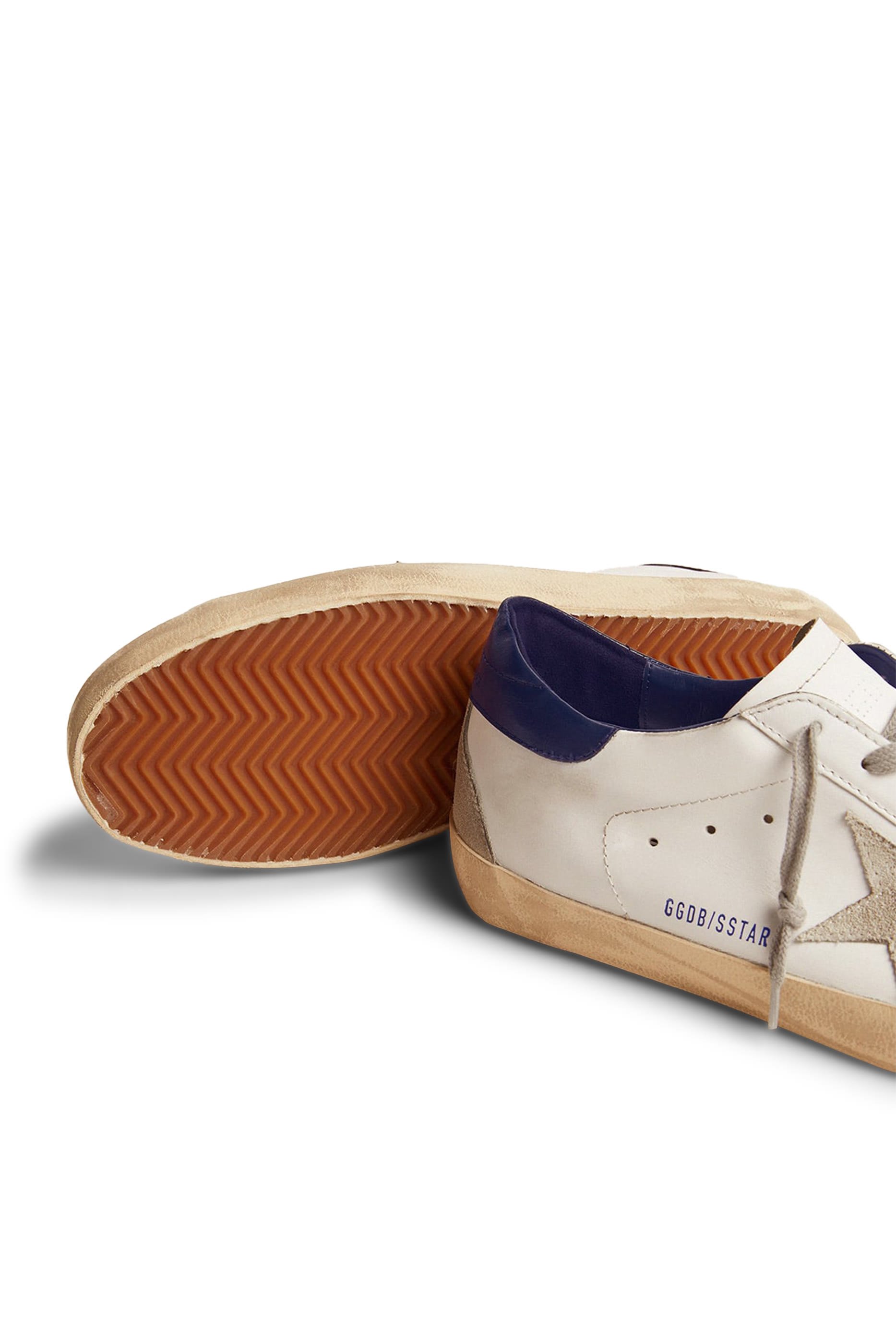 Super-Star Sneakers with Suede Star and Heel Tab