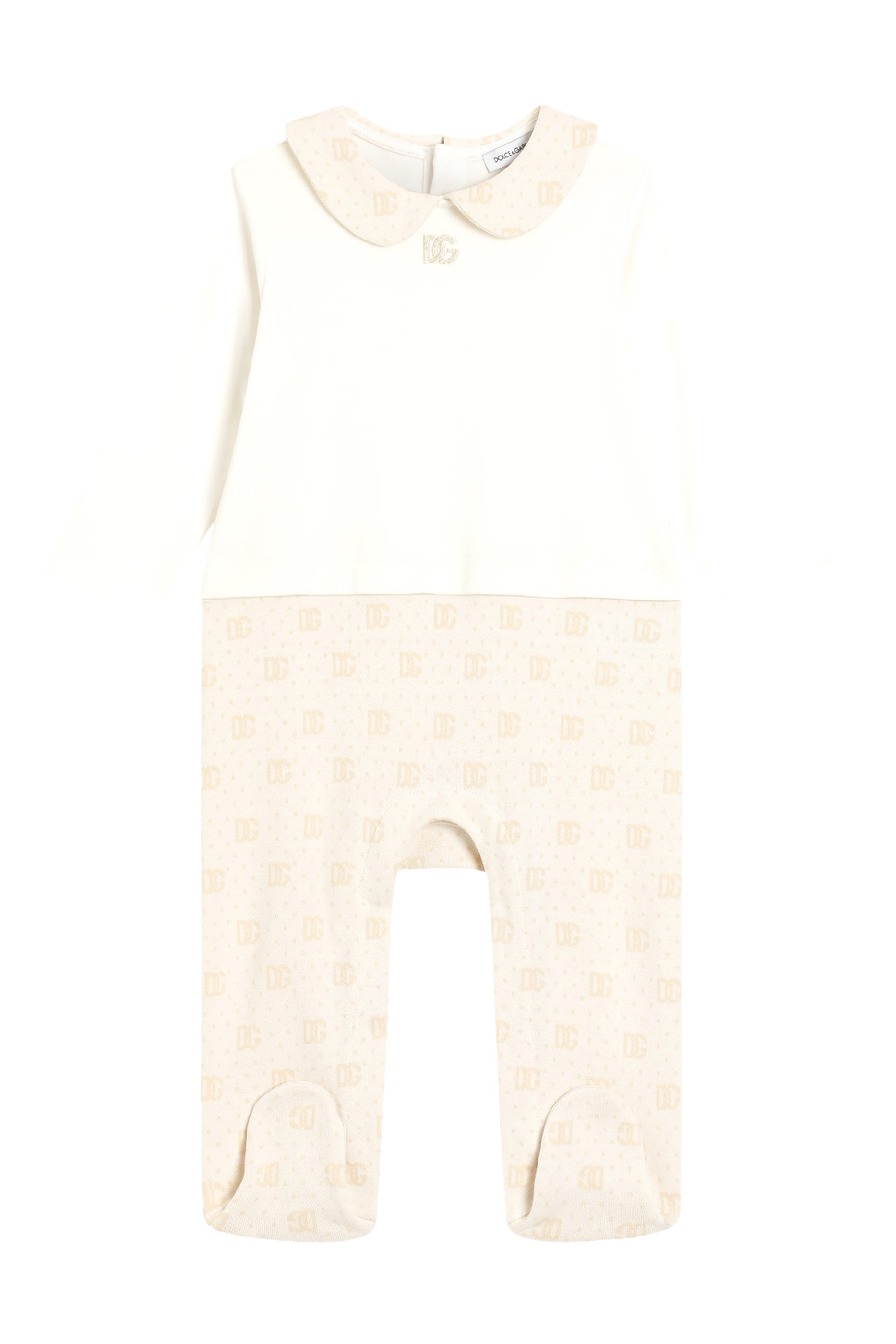 Kids DG Logo Embroidery Bodysuit, Set of 3