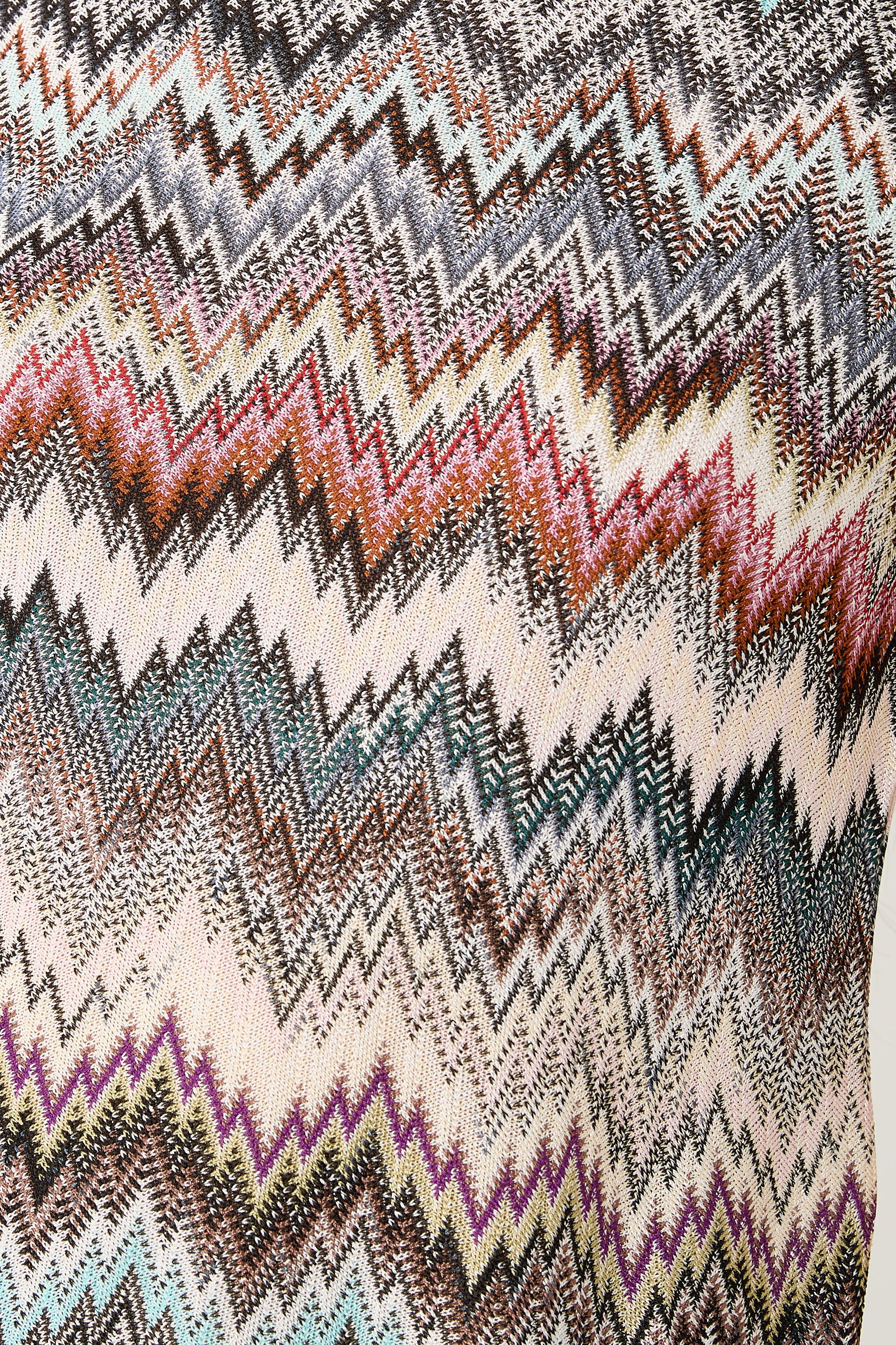 High-Neck Snake Pattern Top 