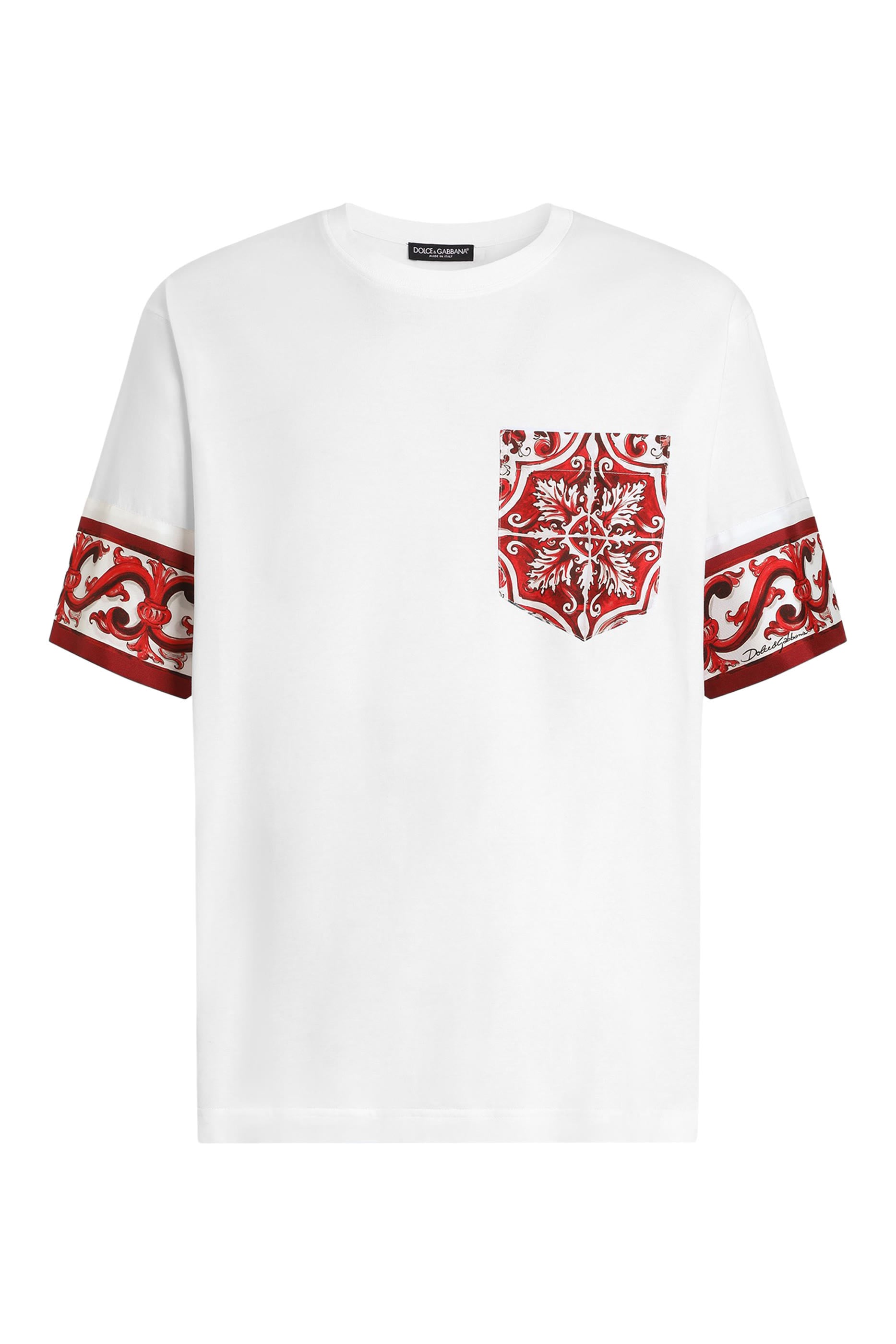 Majolica-Print T-Shirt in Cotton